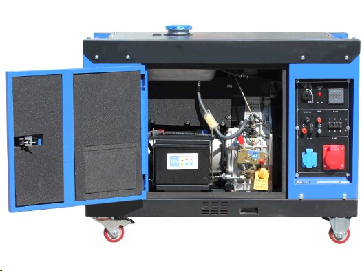 Генератор дизель JM10000TD 6.5/6.8KW (подогрев топлива) трехфазный, 380V, бесшумный AMG