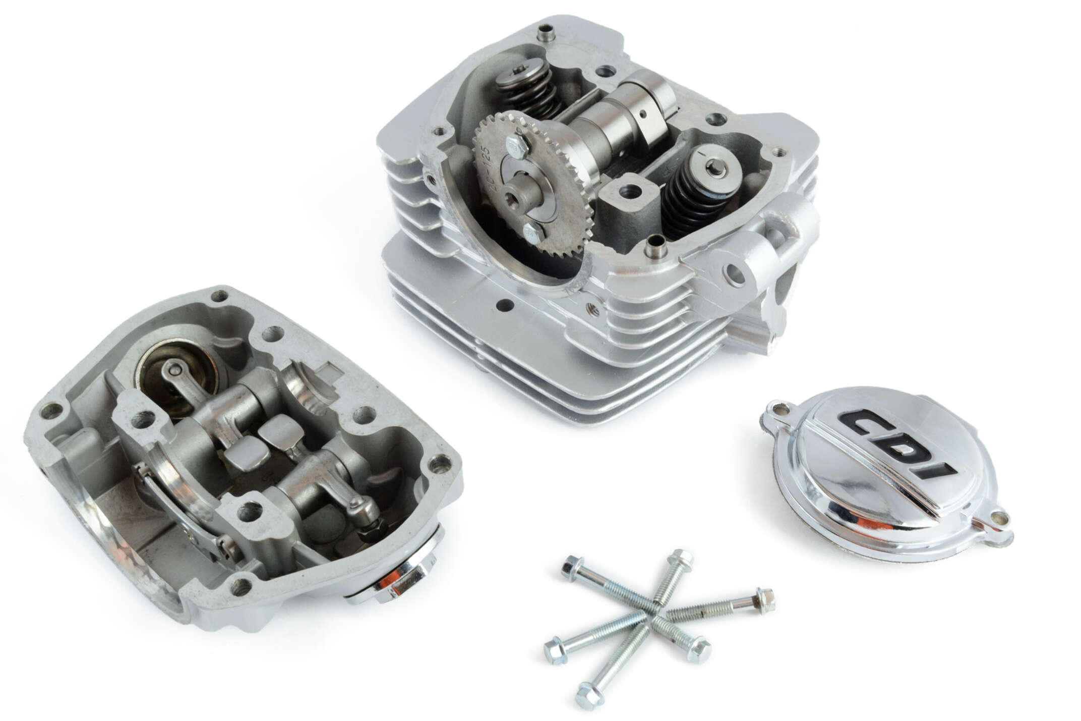 Головка цилиндра 4T CB150 (в сборе, + клапаны, крышка) EVO