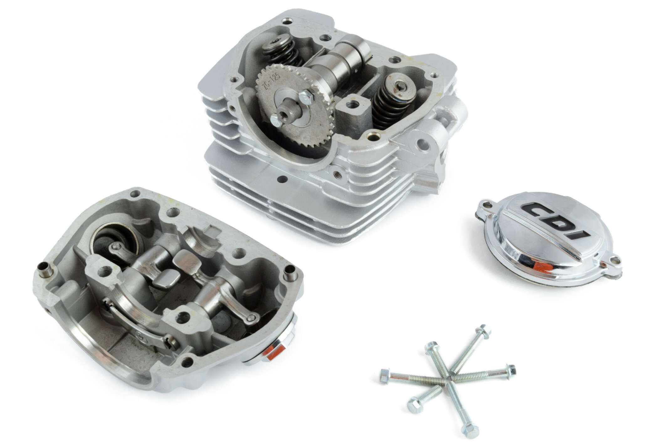 Головка цилиндра 4T CB200 (в сборе, + клапаны, крышка) EVO