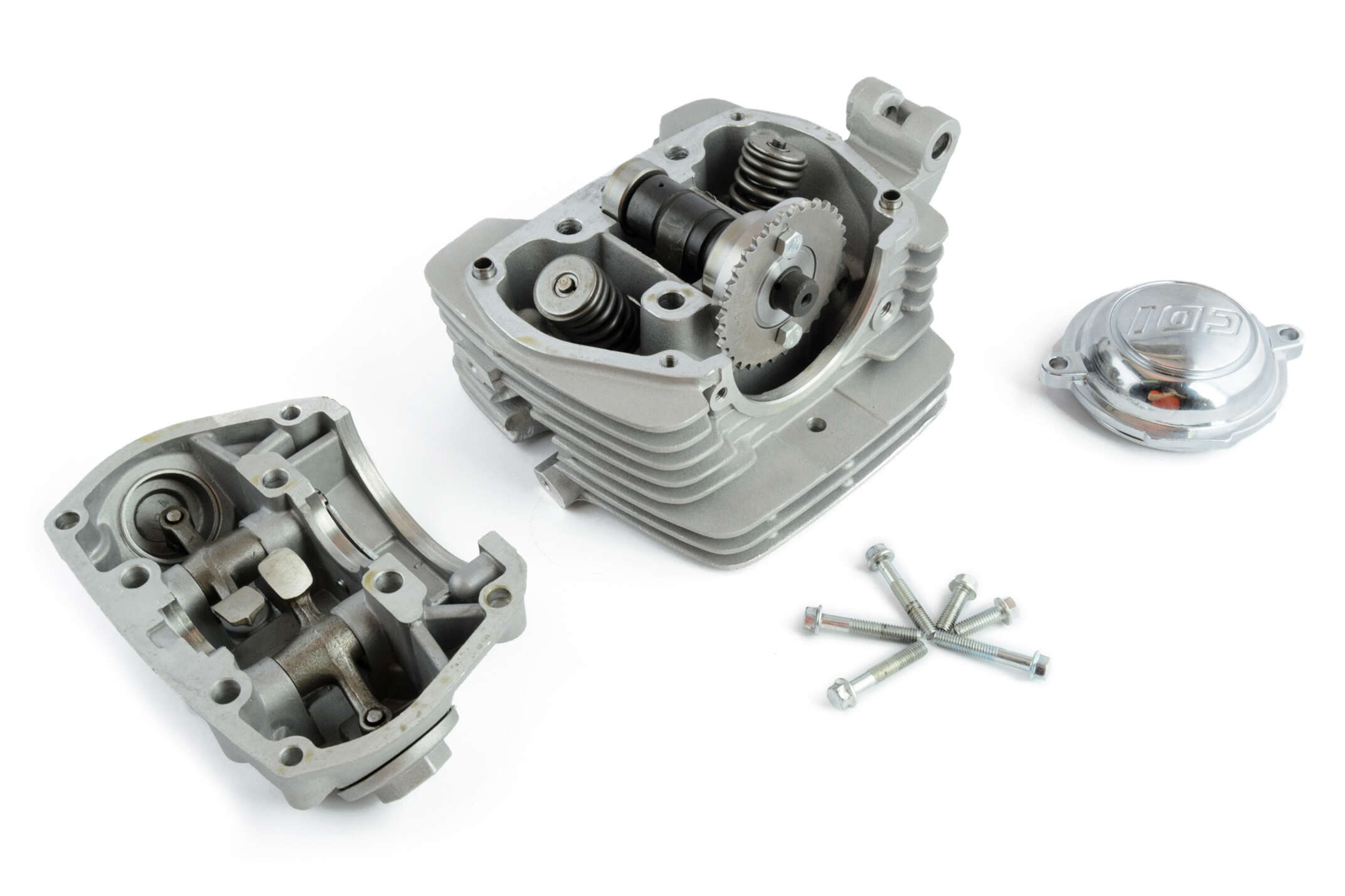 Головка цилиндра 4T CB125 (в сборе, + клапаны, крышка) EVO