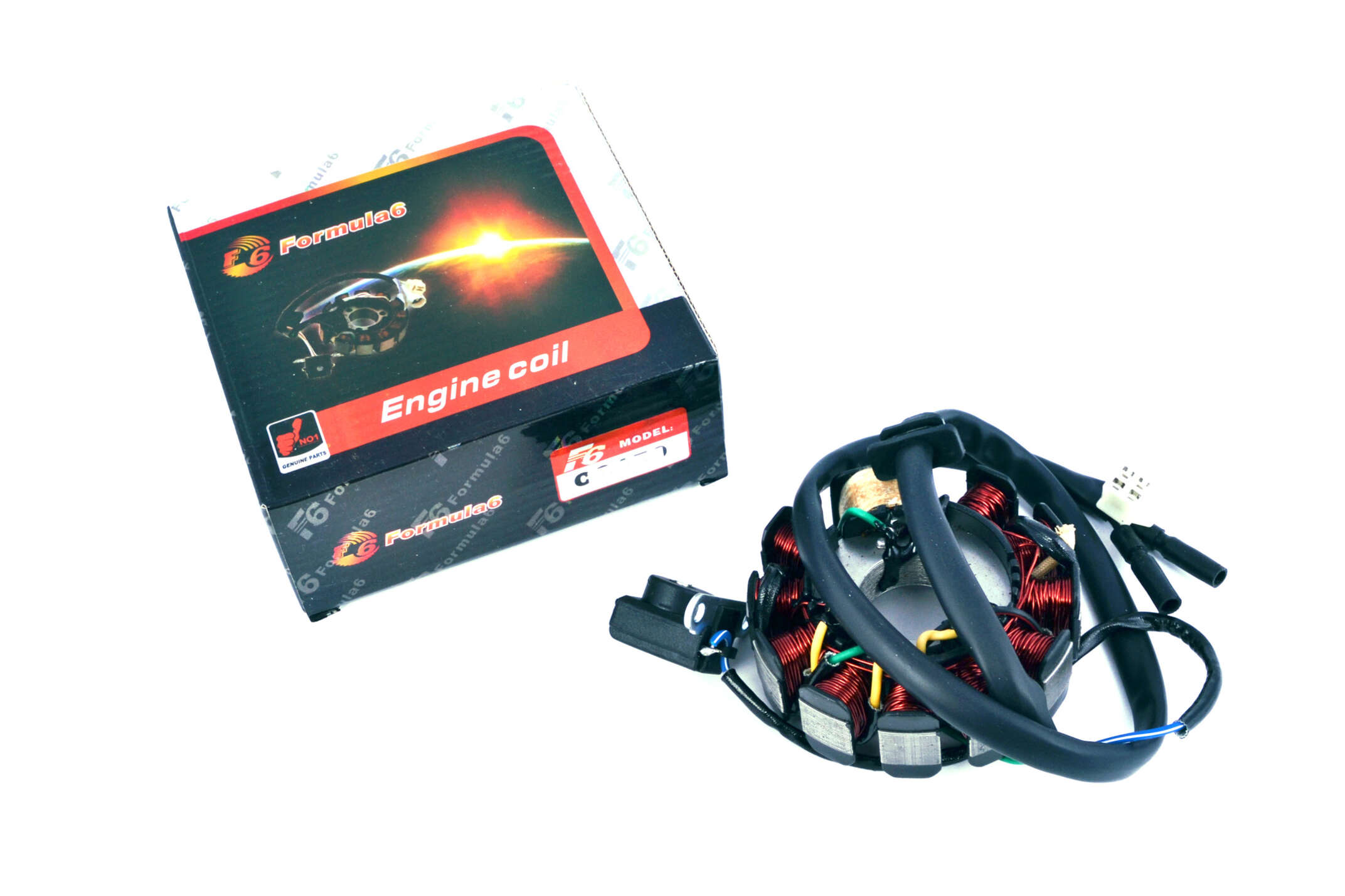 Статор генератора 4T GY6 125/150 (10+1 катушек) FORMULA 6 (#SL)