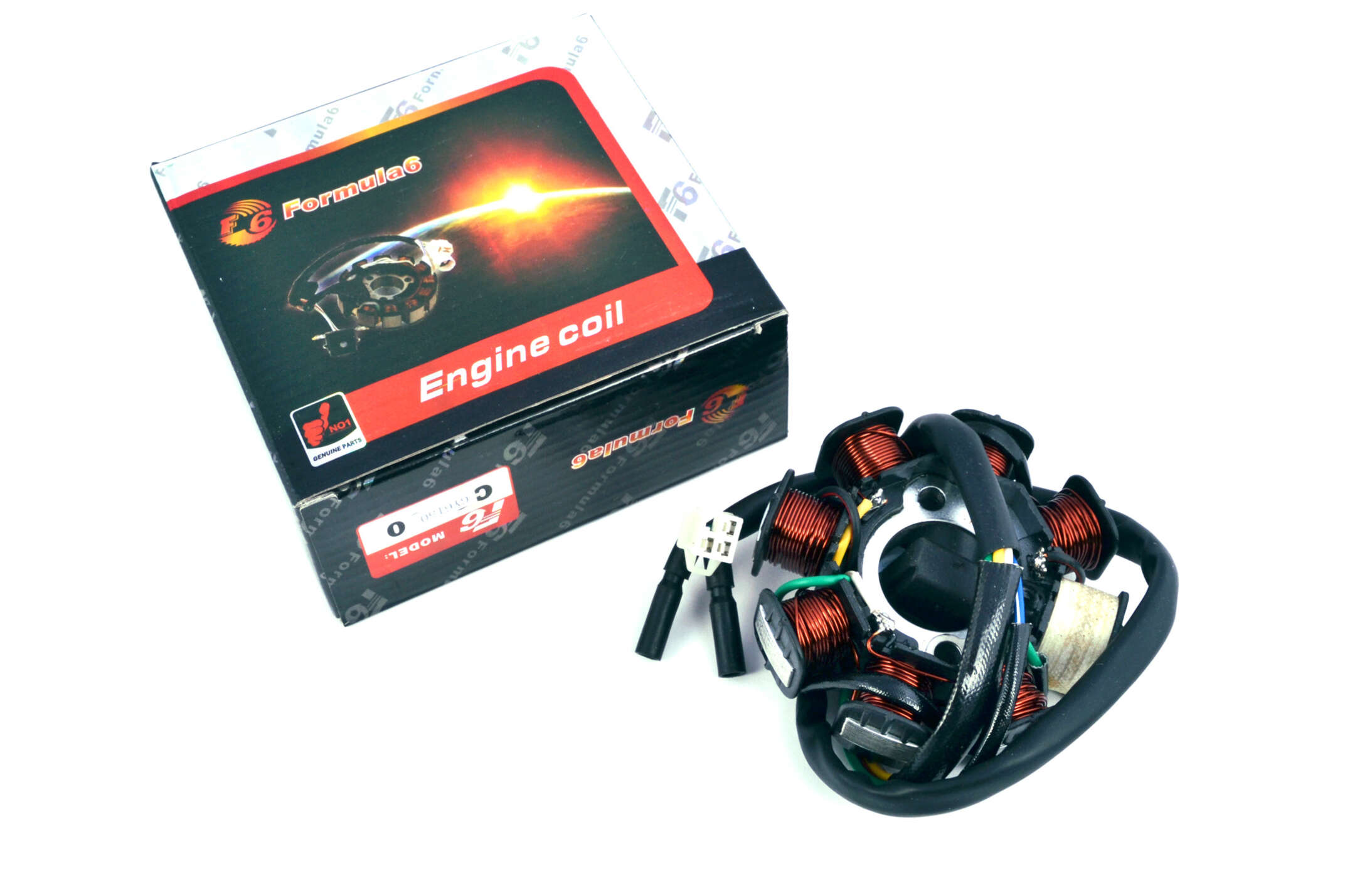 Статор генератора 4T GY6 125/150 (7+1 катушек) FORMULA 6 (#SL)