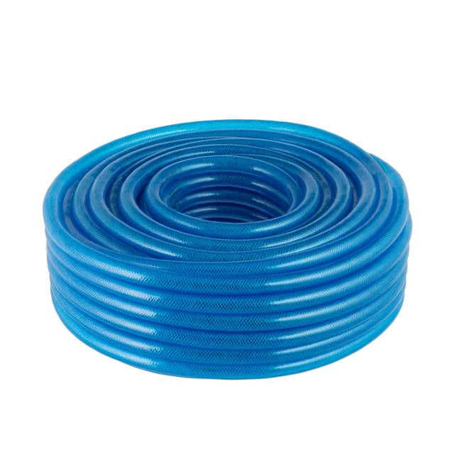 Шланг для воды трехслойный, синий, 3/4, 50 м, армированный, PVC