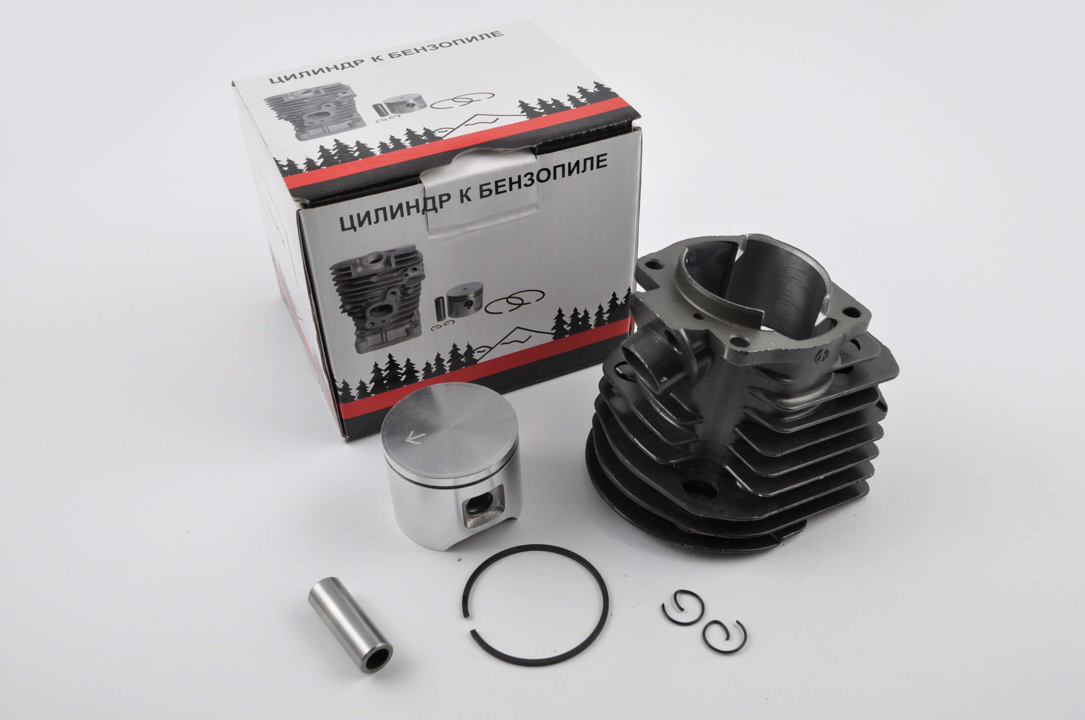 Поршневая б/п (ЦПГ) для Husqvarna 55 (Ø46) (черная) WOODMAN
