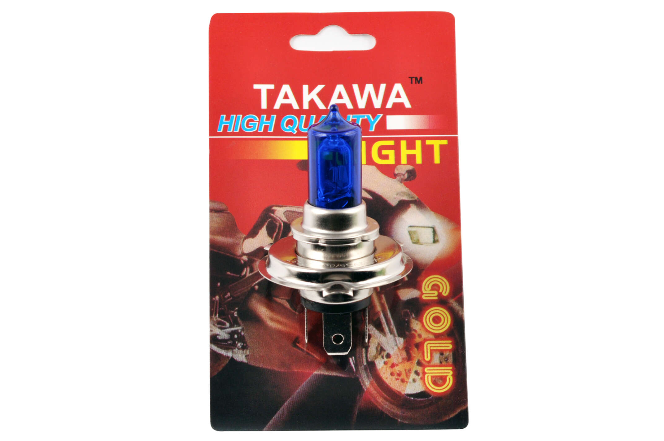 Лампа H4 (авто) 12V 35W/35W (ультра белая) (блистер) TAKAWA