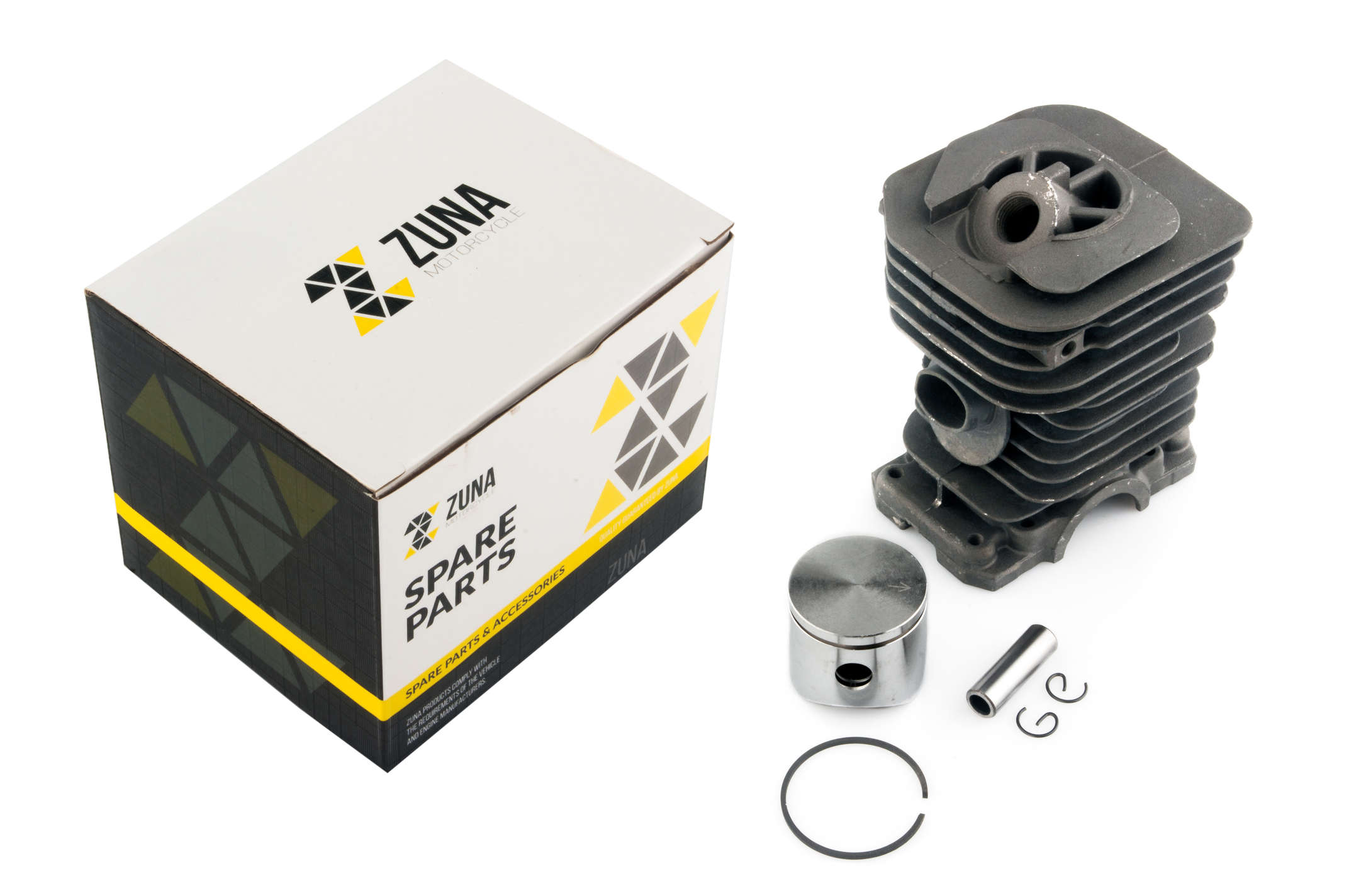 Поршневая б/п (ЦПГ) для Husqvarna 137 (Ø38) (черная) ZUNA
