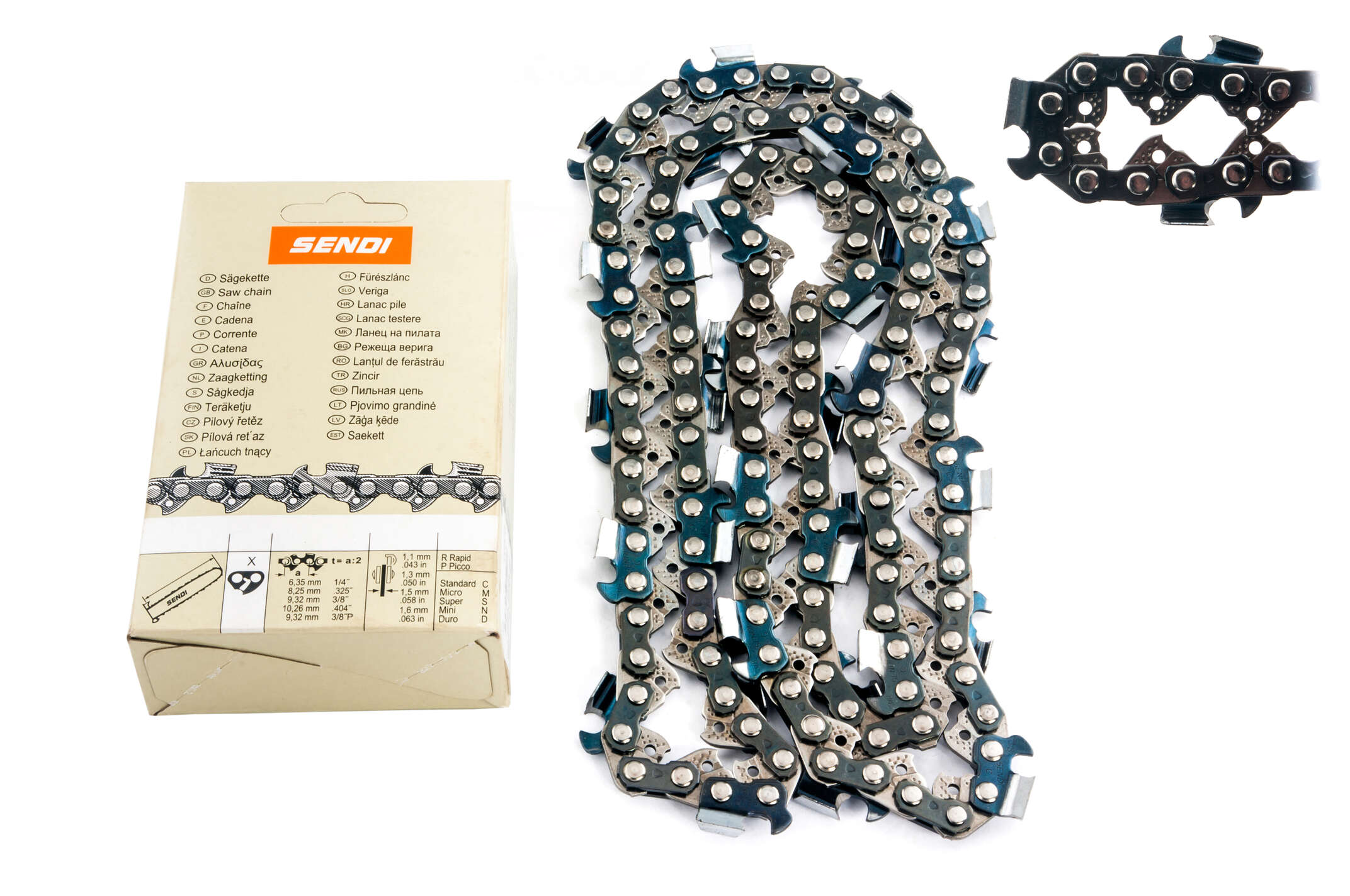 Цепь пильная 3/8, 1,5mm, 66зв, RS, под шину 16 (40см) для Husqvarna 340/345 SENDI