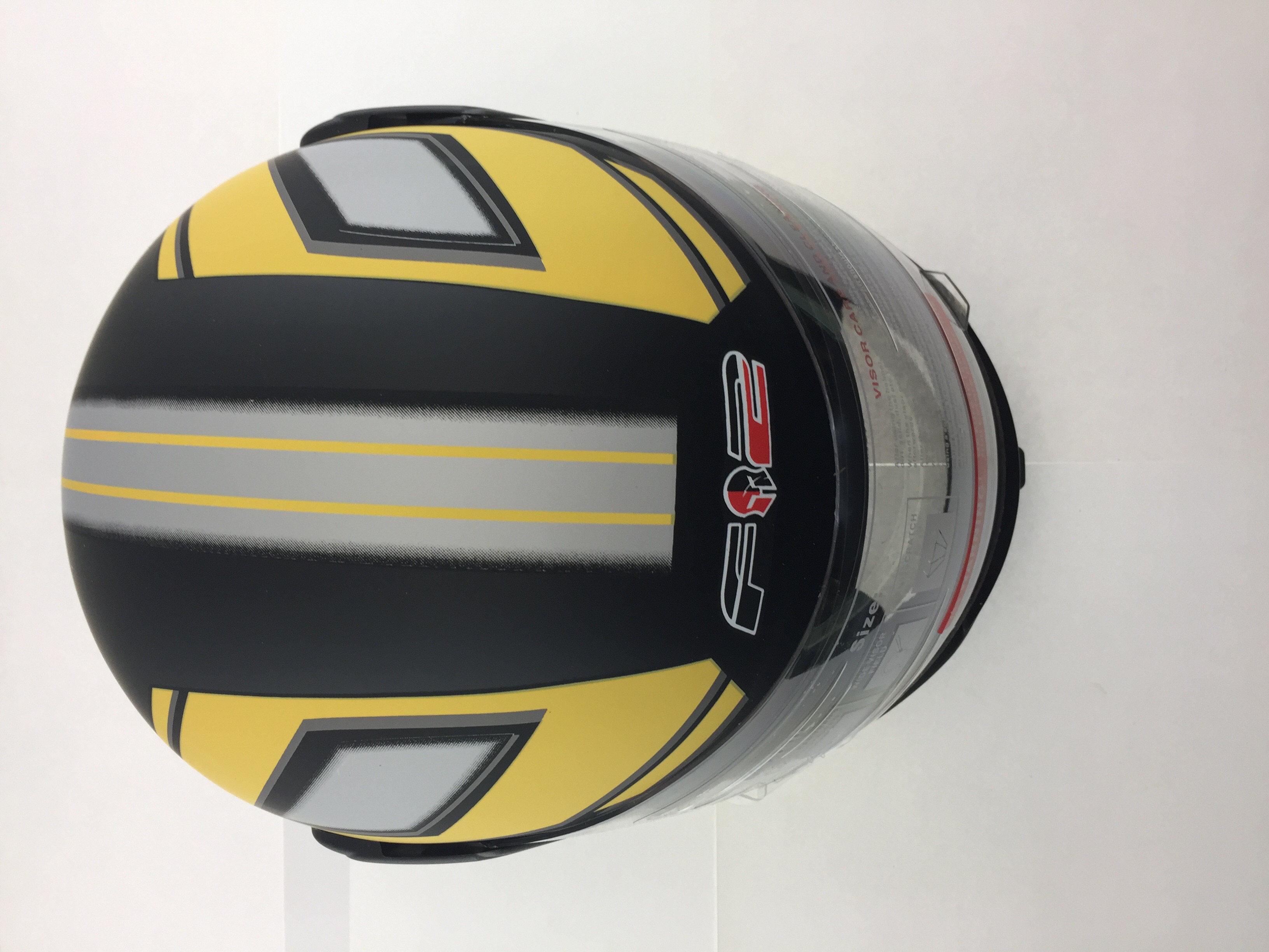 Шлем-интеграл (mod: F2-825-4) (size S, Flat black wiht yellow) ST
