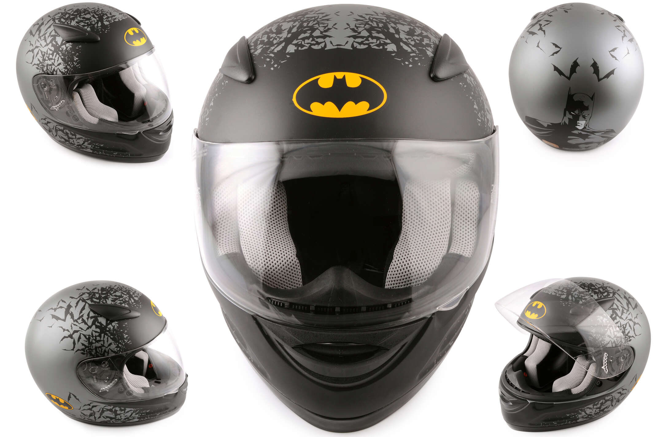 Шлем-интеграл (mod:BM SA-07) (size:S, черный) BATMAN