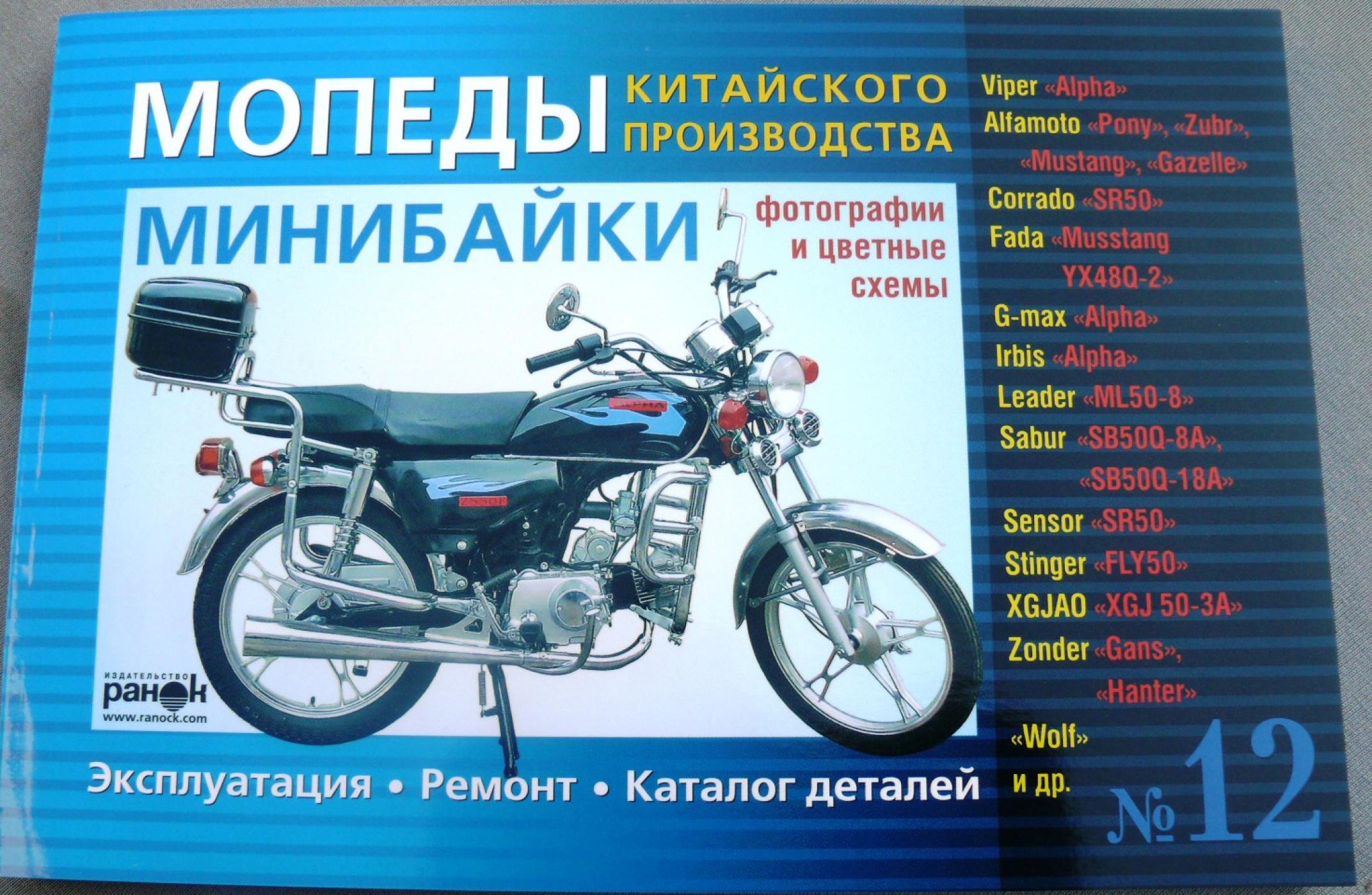 Инструкция мопеды китайские Alpha (№12) (176стр) VDK-2