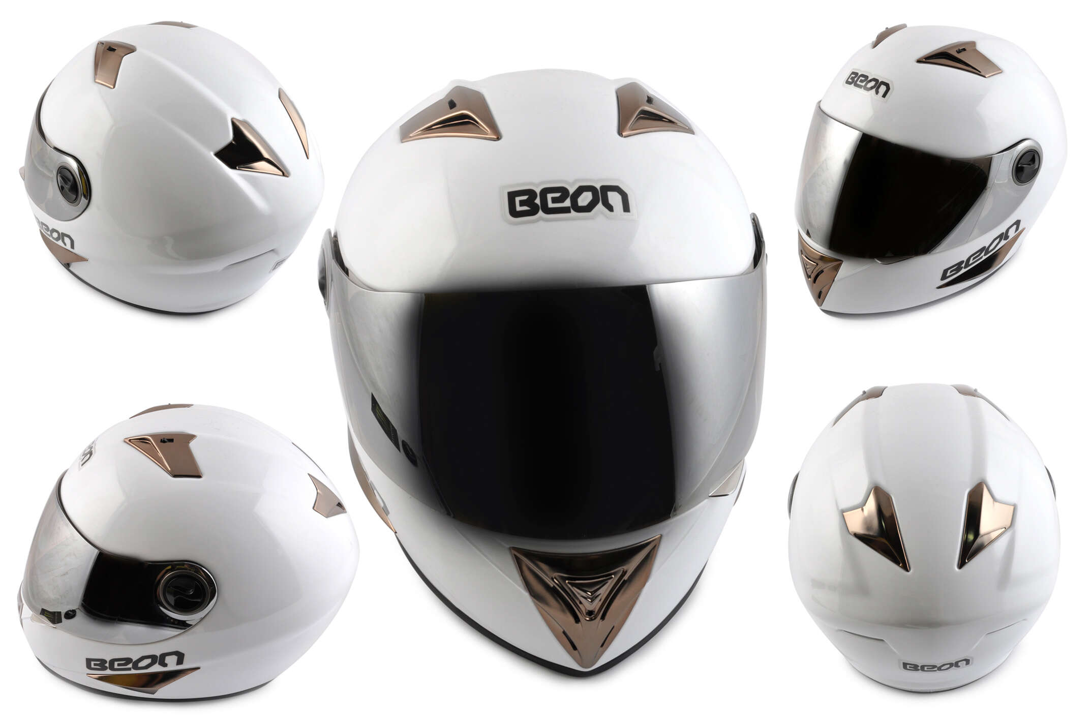 Шлем-интеграл (mod:B-500) (size:M, белый) BEON