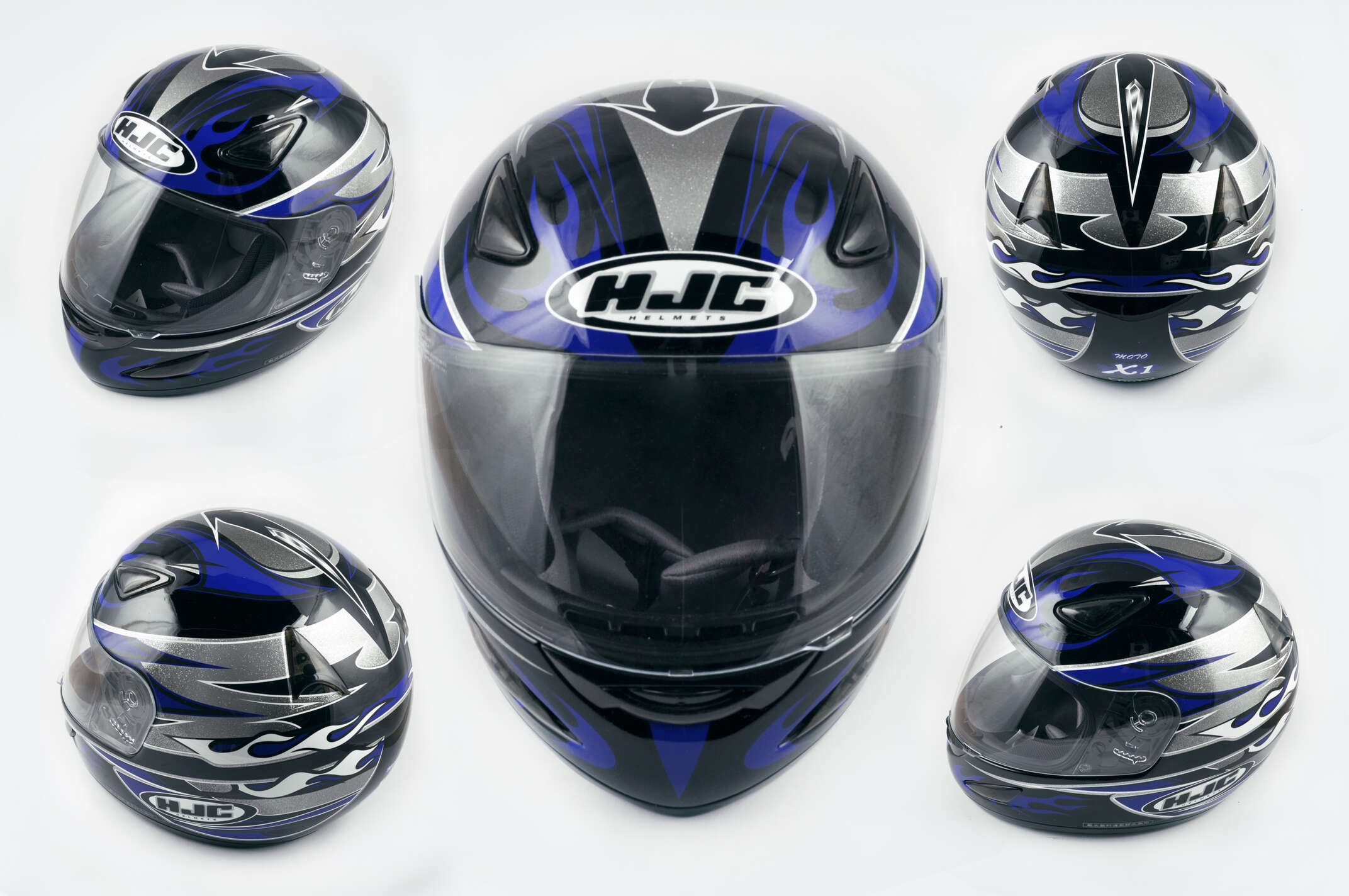 Шлем-интеграл (mod:X1) (size:L, синий) HJC