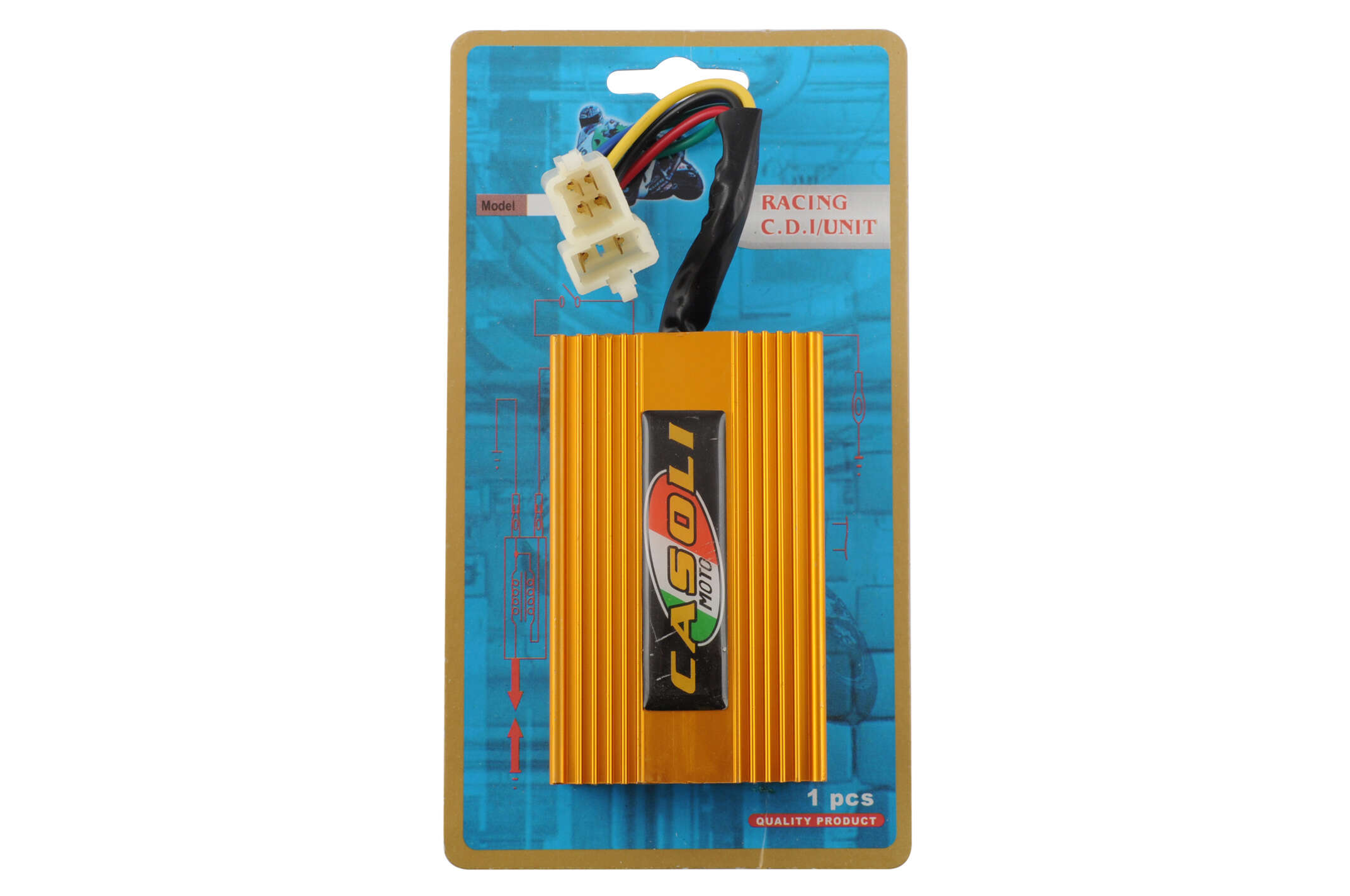 Коммутатор (тюнинг) Zonghsen CG125/150 (синий) CASOLI