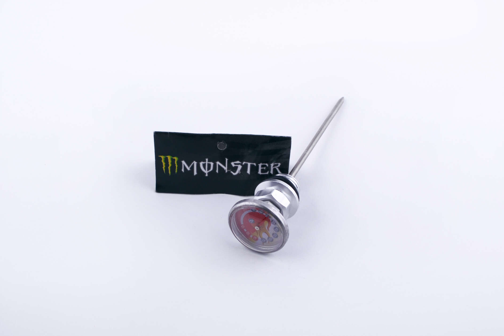 Щуп масла Ø18.0mm, L-150mm (+датчик температуры) (серебристый) MONSTER ENERGY