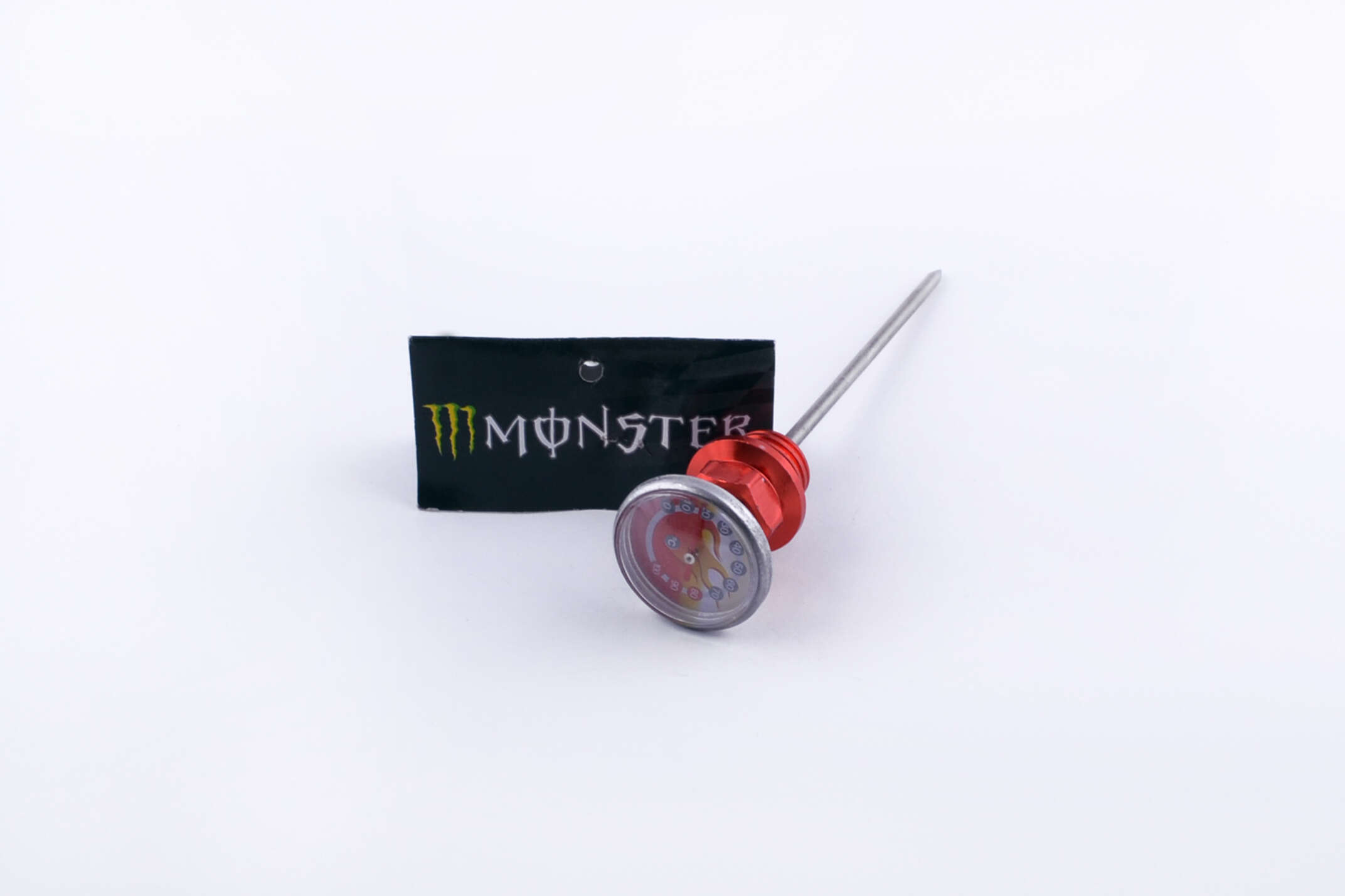 Щуп масла Ø18.0mm, L-150mm (+датчик температуры) (красный) MONSTER ENERGY