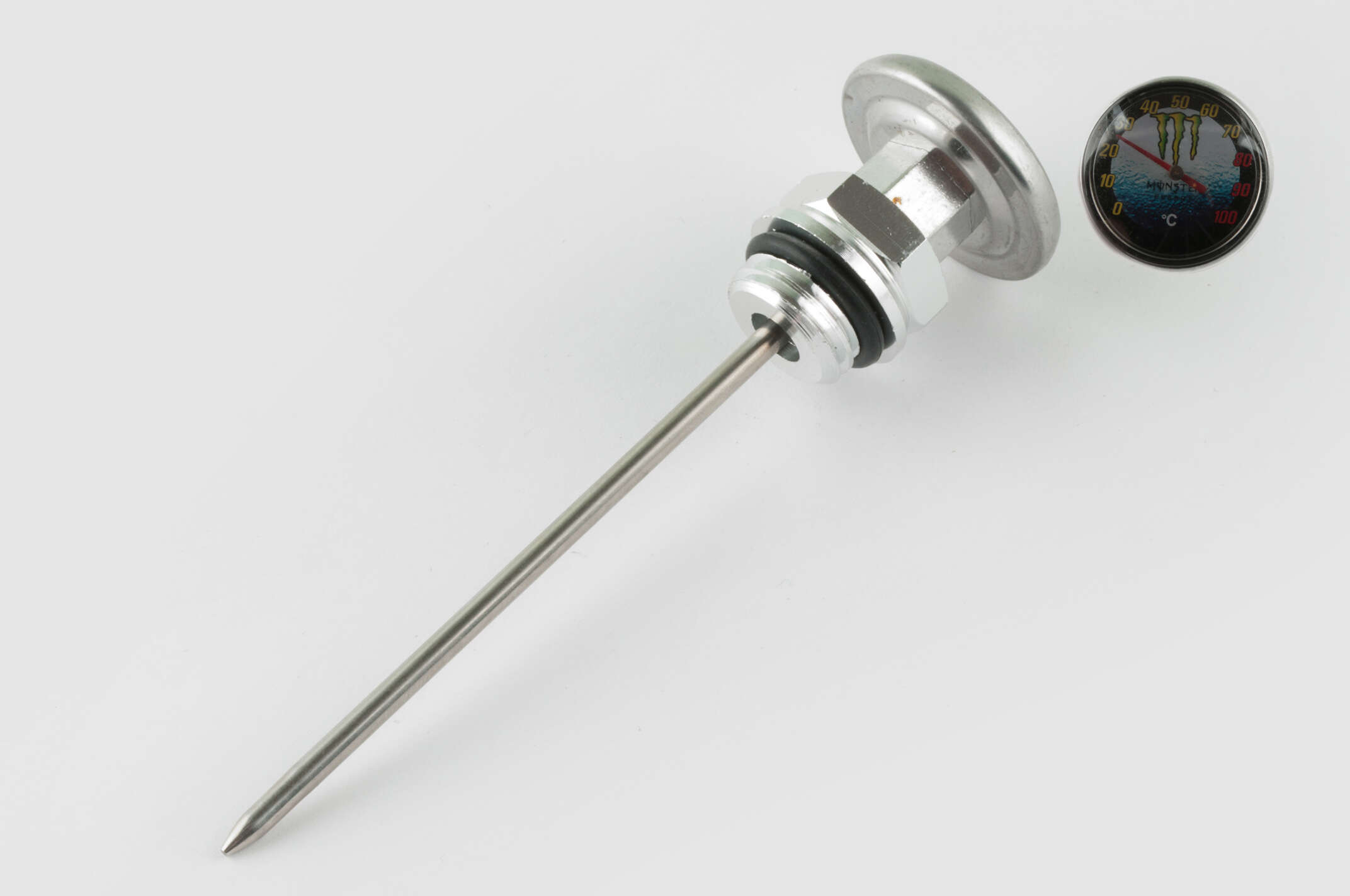 Щуп масла Ø19.0mm, L-137mm (+датчик температуры) (серебристый) RIDE IT