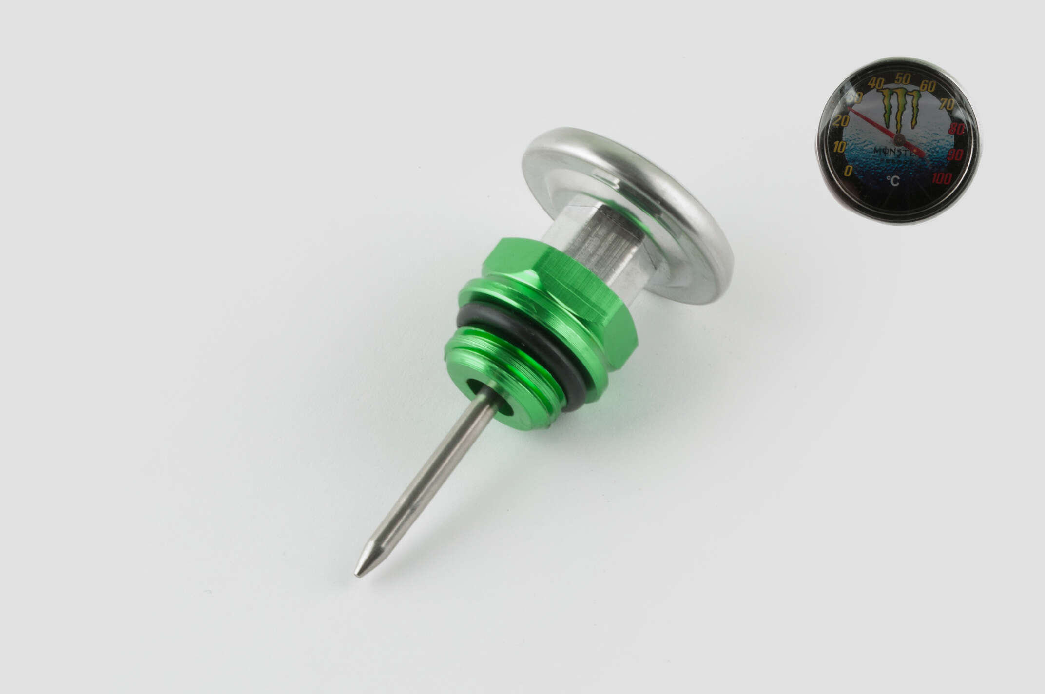 Щуп масла Delta Ø19.0mm, L-75mm (+датчик температуры) (зеленый) RIDE IT