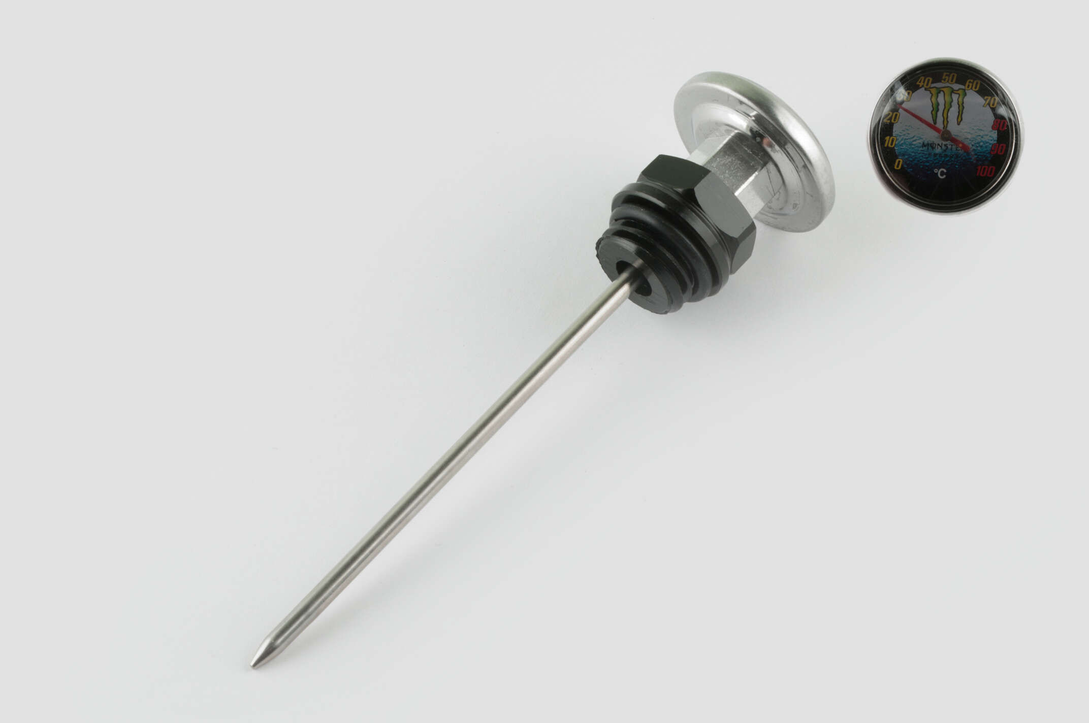 Щуп масла Ø19.0mm, L-137mm (+датчик температуры) (черный) RIDE IT