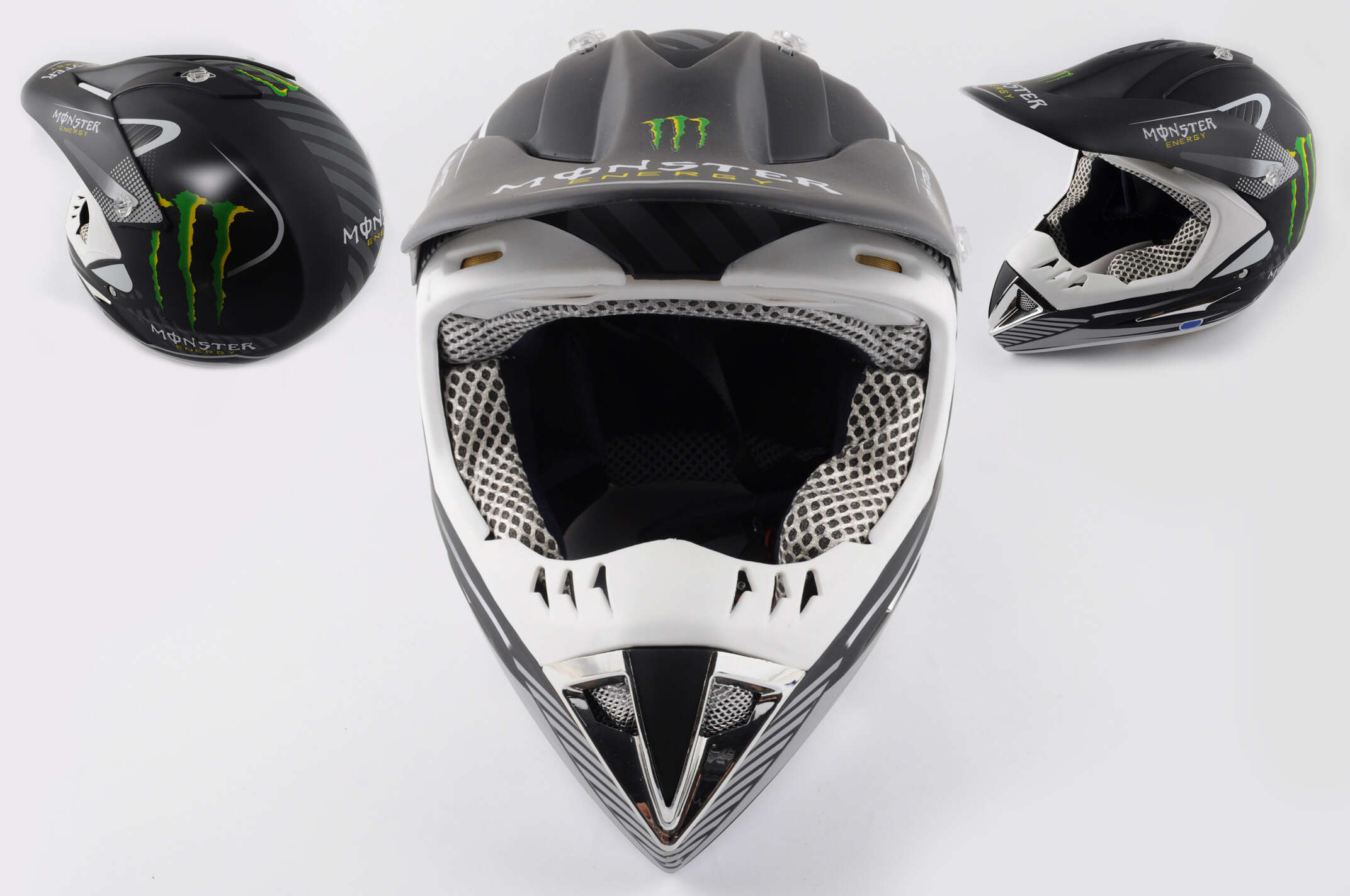 Шлем кроссовый (size:XL, матовый) MONSTER ENERGY