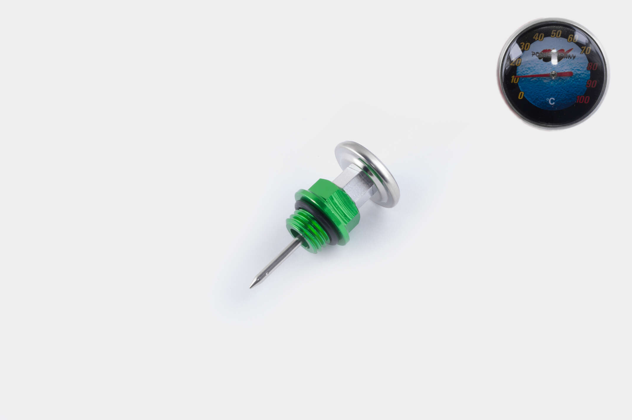 Щуп масла Delta Ø19.0mm, L-75mm (+датчик температуры) (зеленый) KOMATCU