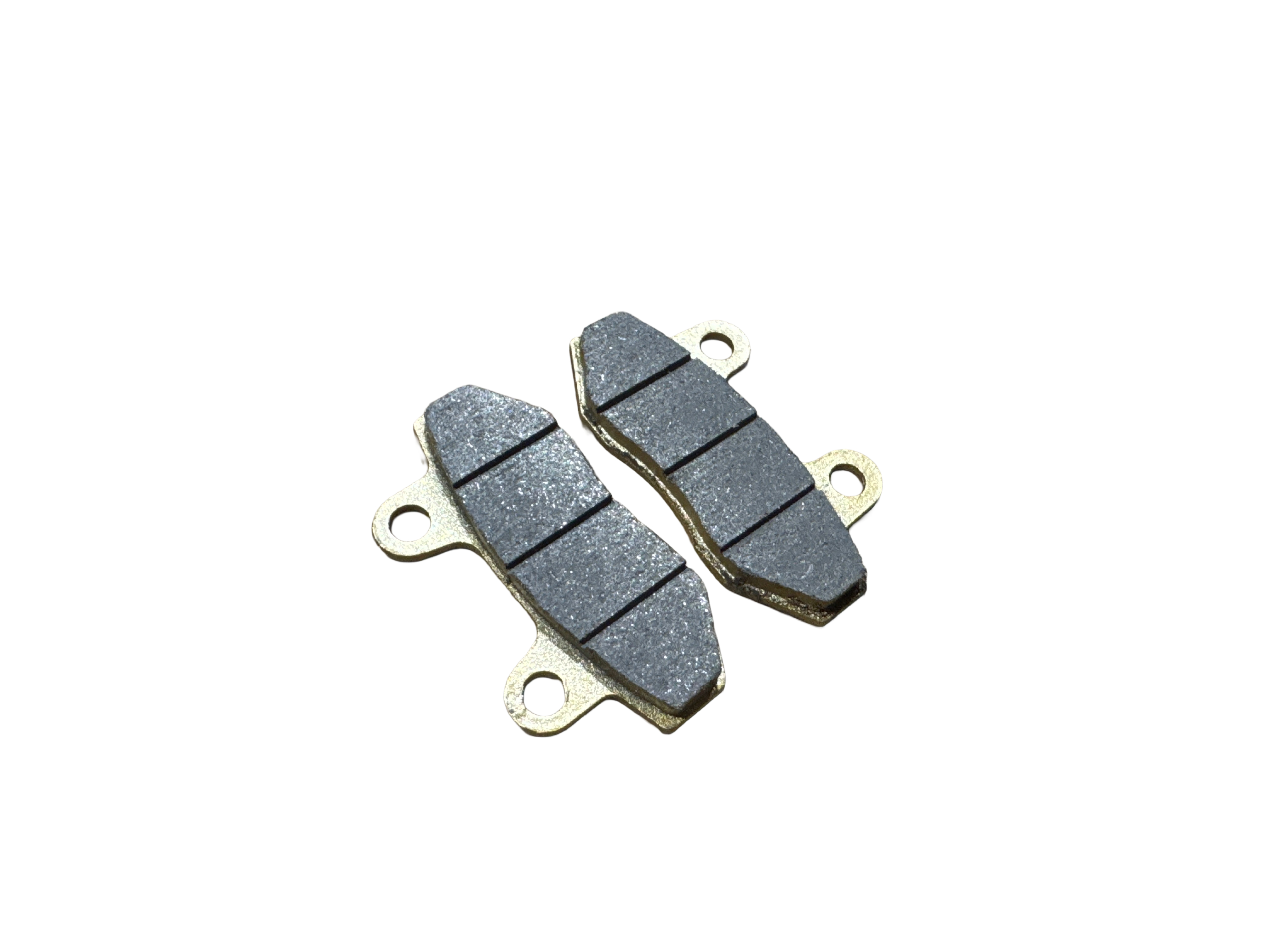 Колодки тормозные (диск) 4T GY6 50-150 (RACE/STORM, под двухпоршневой суппорт, желтые) DRY