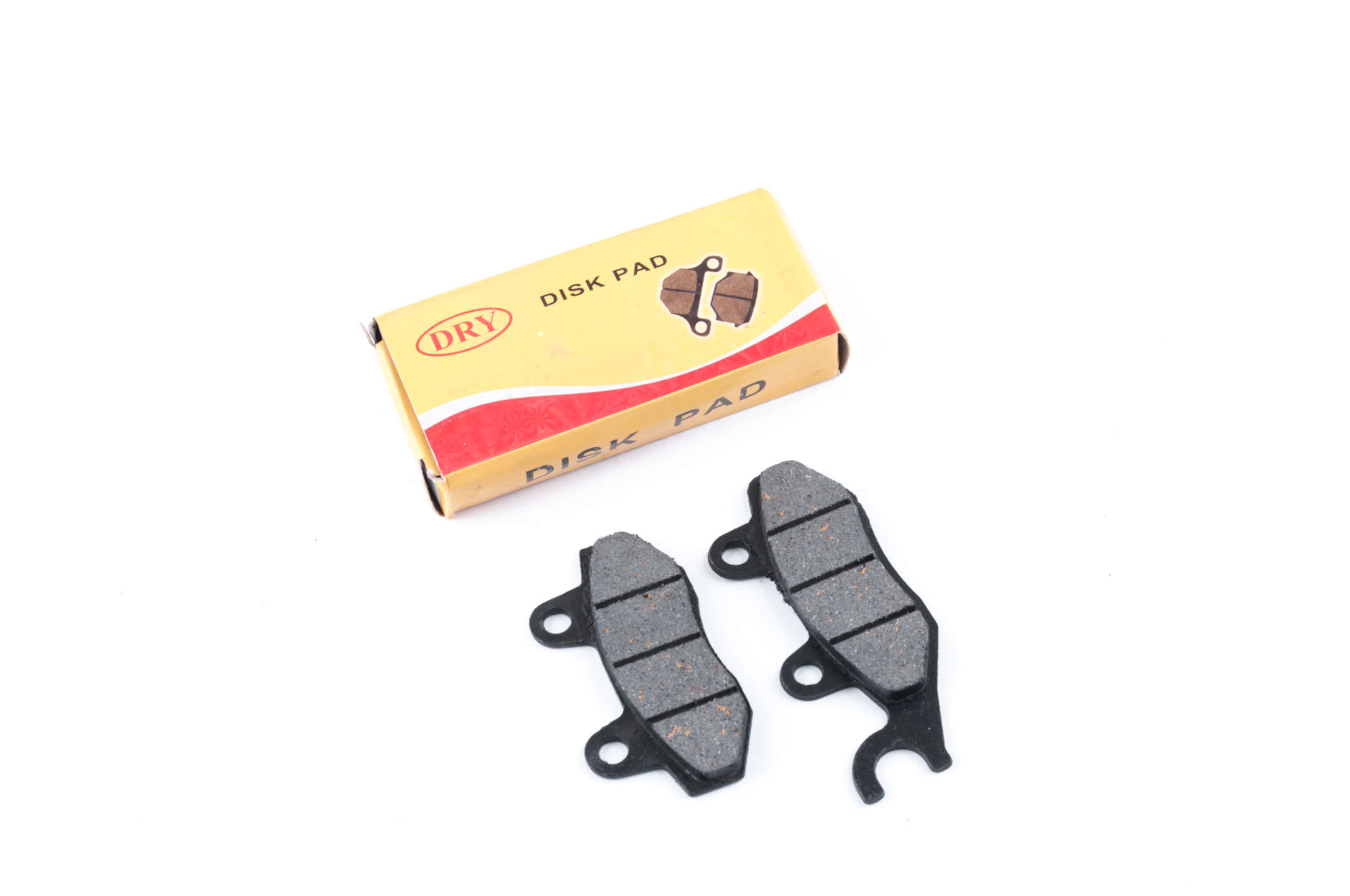 Колодки тормозные (диск) 4T GY6 50-150 (RACE/STORM, ухо в лево, черные) DRY