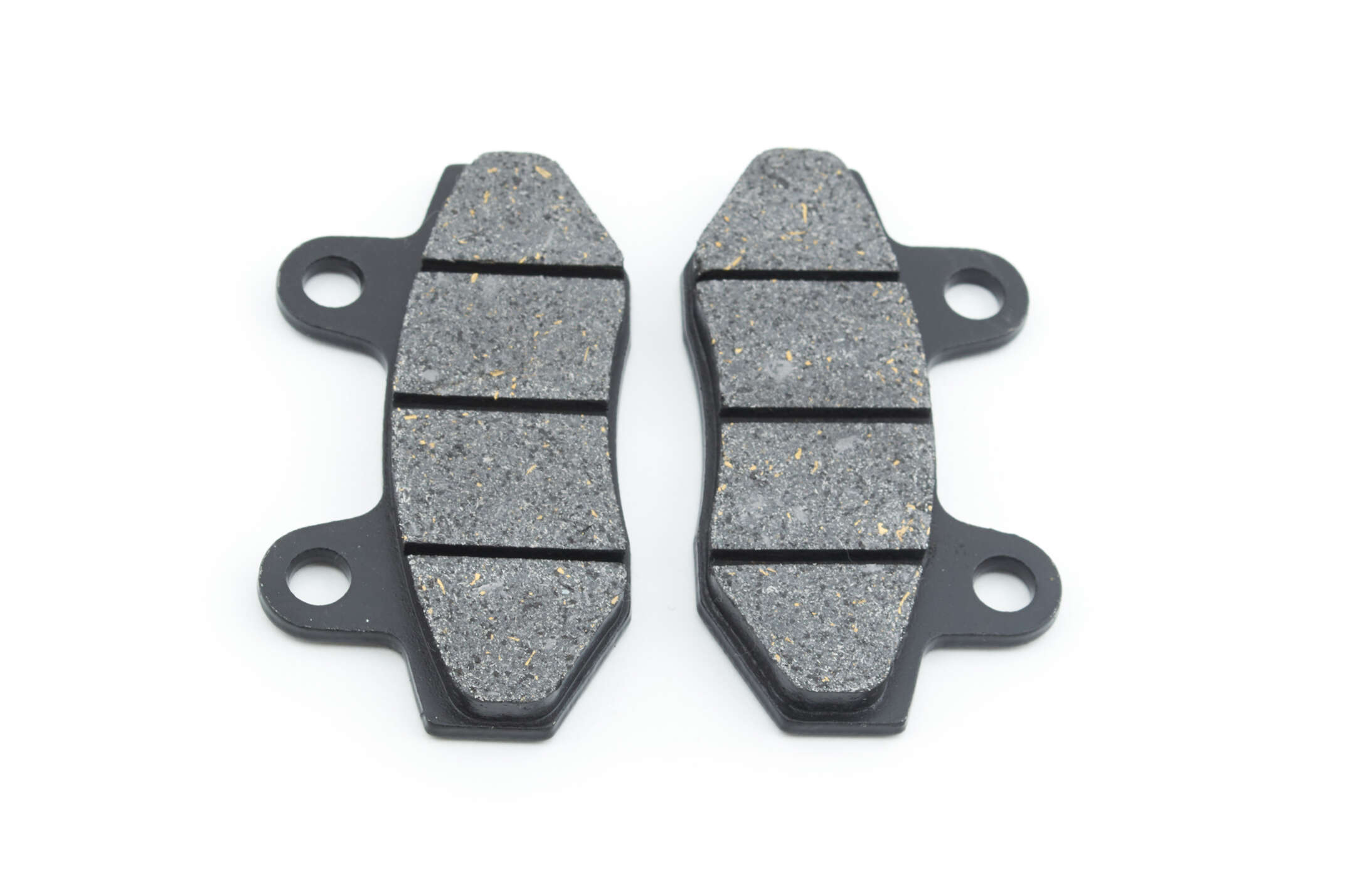 Колодки тормозные (диск) 4T GY6 50-150 (RACE/STORM, под двухпоршневой суппорт, черные) SUNY