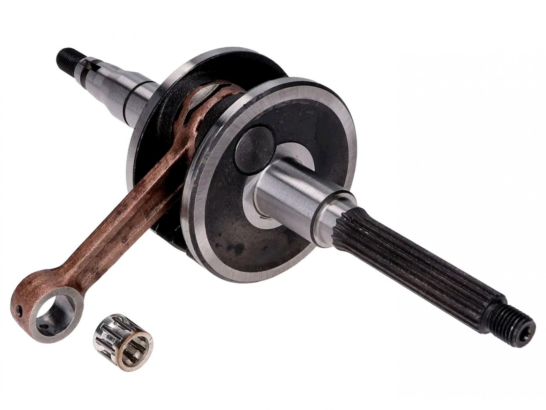 Коленвал Yamaha JOG 50 (2JА) (вал Ø15,5mm, щеки Ø71,5mm +сепаратор) ZUNA