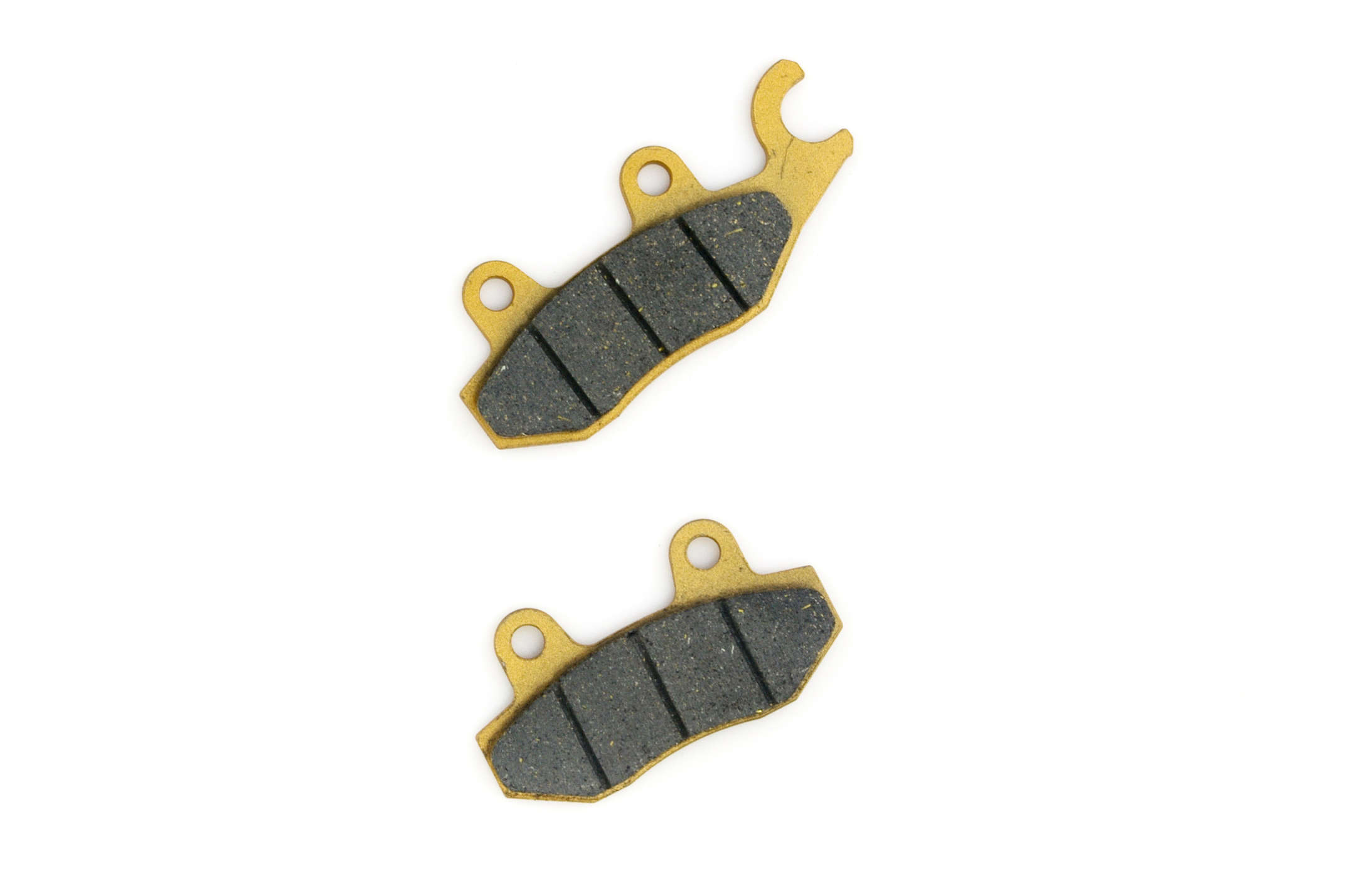 Колодки тормозные (диск) 4T GY6 50-150 (RACE/STORM, ухо в право, желтые) MANLE