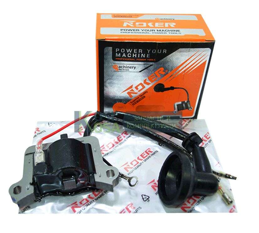Катушка зажигания мотокосы 1E40F- 44F (NOKER) KOSA