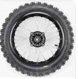 Колесо (в сборе) (заднее) 80/100-12 TT (камерное, спицованое) PITBIKE KS