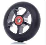 Колесо на самокат с подшипником 608-2RS, металическое, черное,D100mm (LZ-001-6) MS