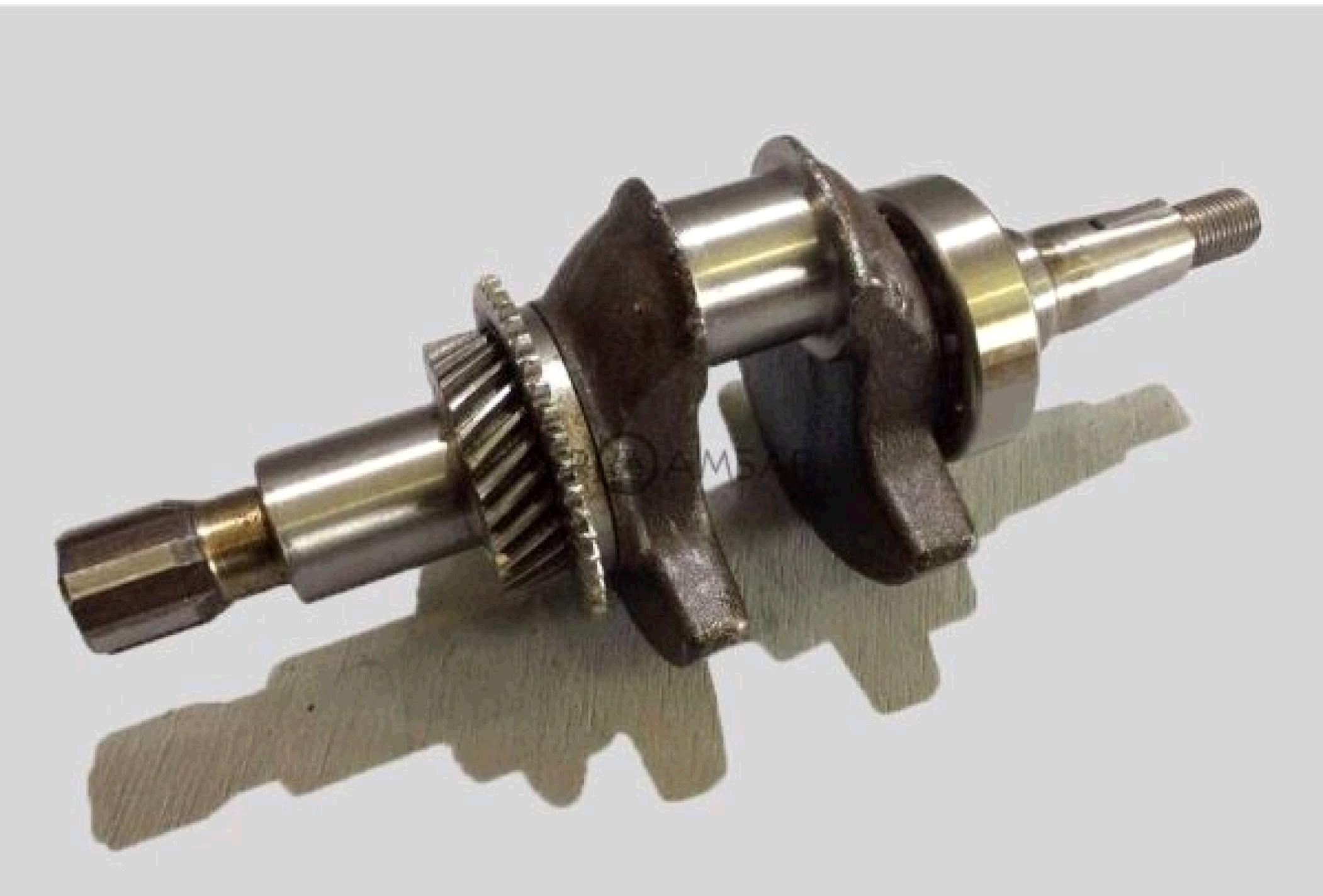 Коленвал м/б 177F (9Hp) (под шпонку, Ø25mm) (c шестернями и подшипником) BEST