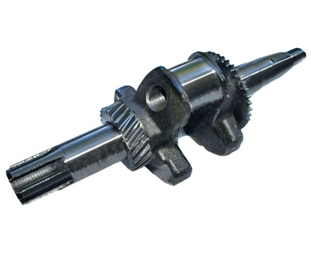 Коленвал м/б 168F/170F (6,5/7Hp) (под шлицы, Ø25mm) (в сборе c шестернями) BEST