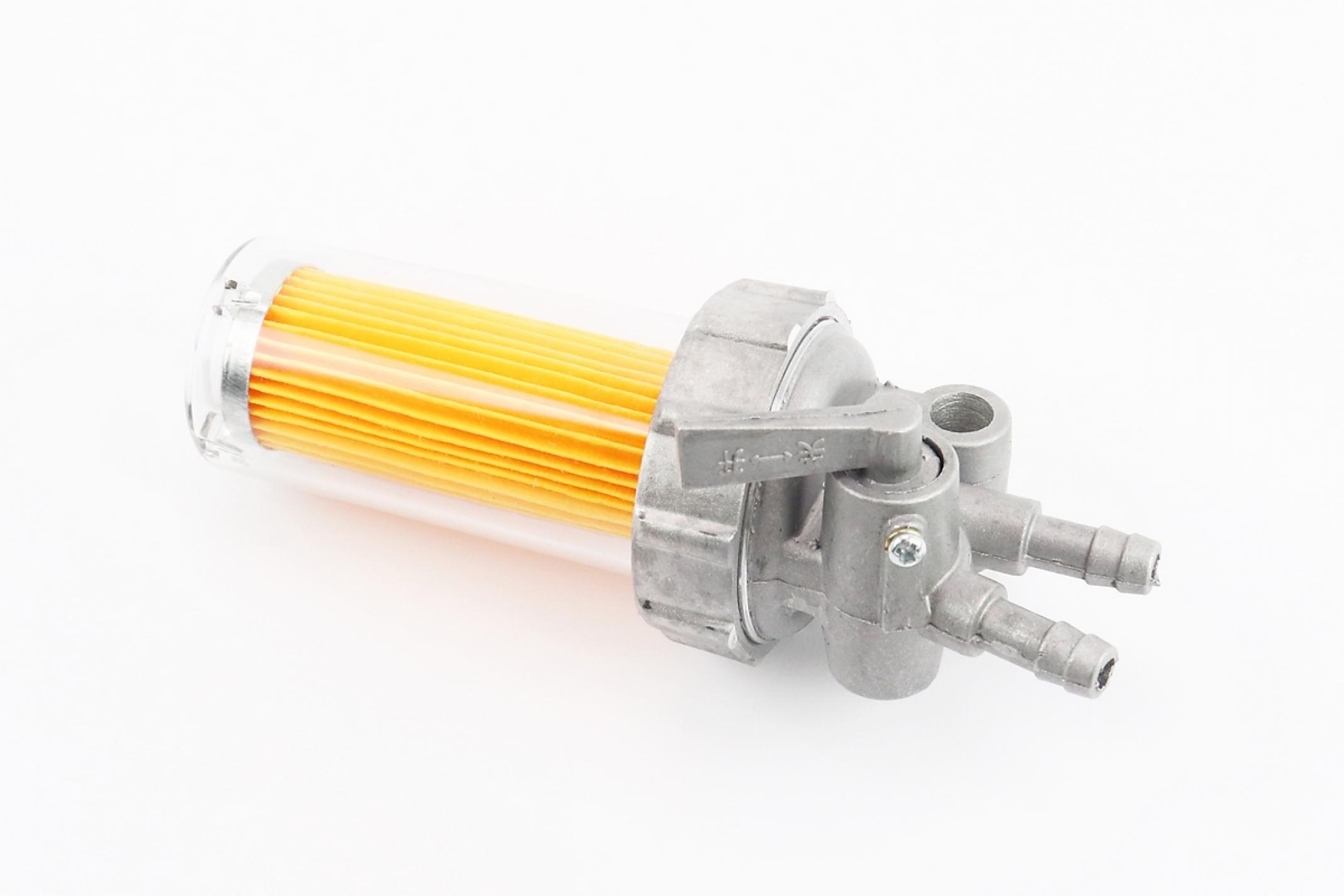 Кран топливный м/б 190N/195N (12/15Hp) (с фильтром, железный стакан) KS-3