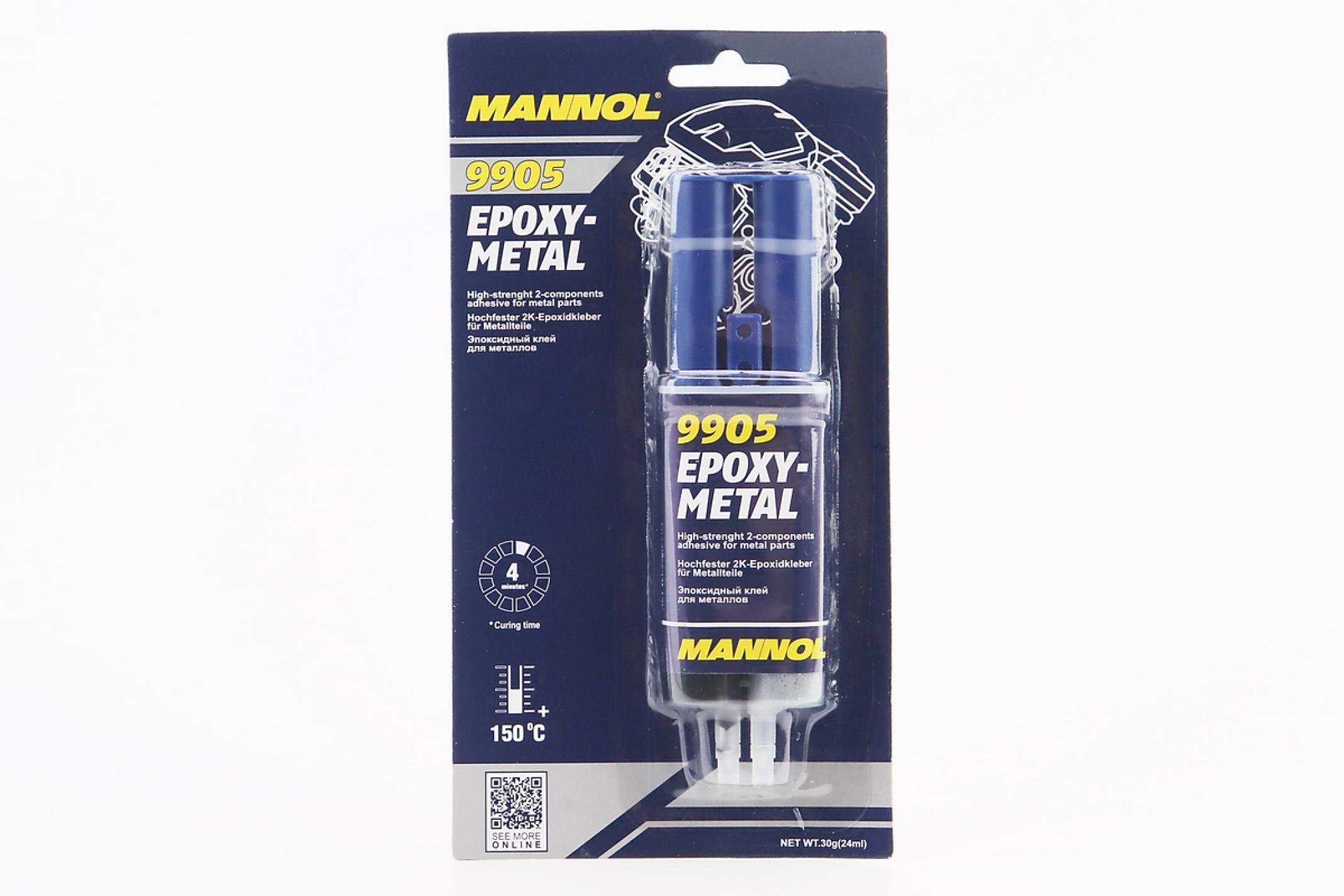 Клей двухкомпонентный для металлических деталей EPOXY-METAL, 30g KS