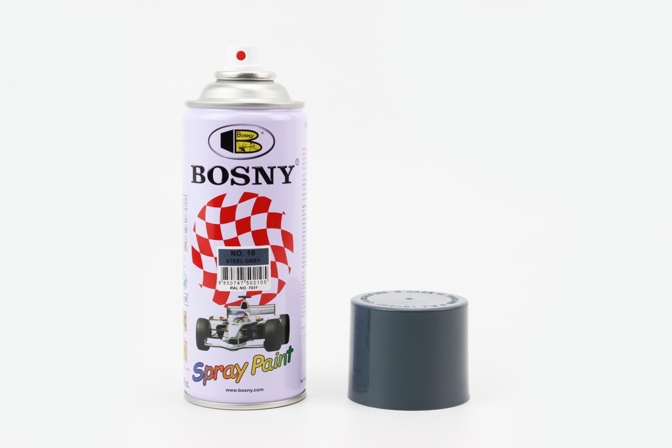 Краска акриловая №10 ТЕМНО-СЕРЫЙ, Аэрозоль 400ml KS