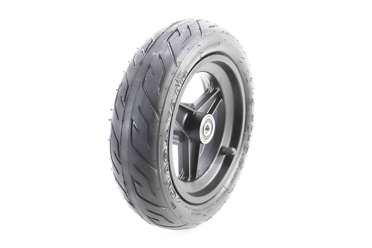 Колесо переднее 10 алюминиевое, пром-подшипники (10х30х9) 6200 2RS, под Disk-brake, Т4 (электросамокат) KS