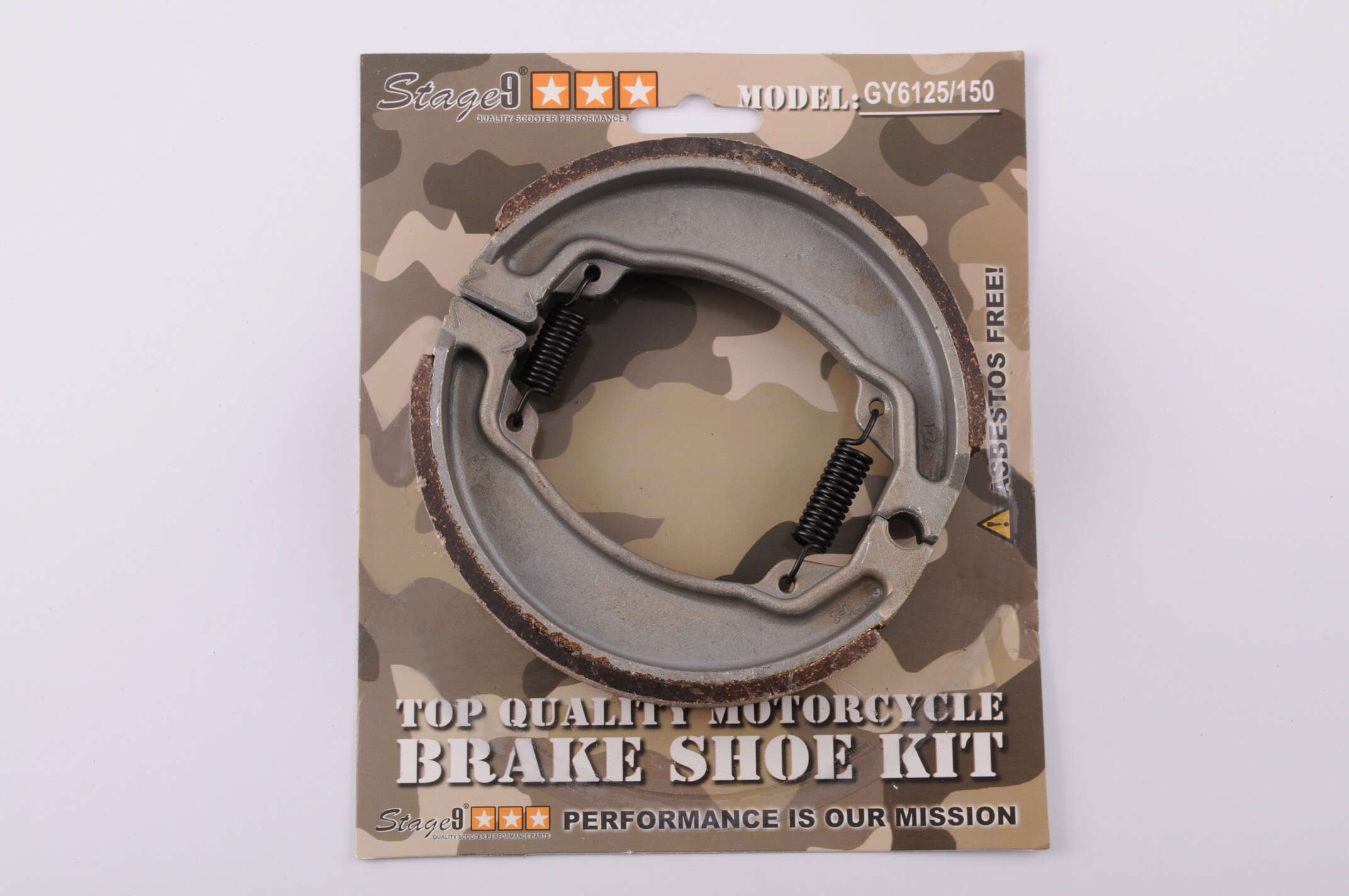 Колодки тормозные (барабан) 4T GY6 50-150 (13 колесо) STAGE-9