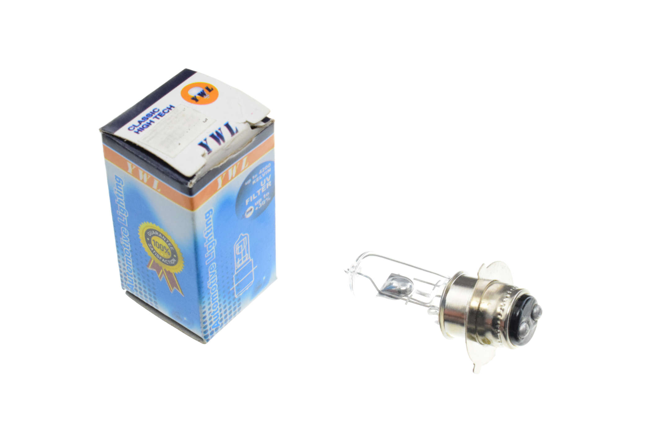 Лампа P15D-25-3 (3 уса) 12V 35W/35W (белая) TOPCROWN