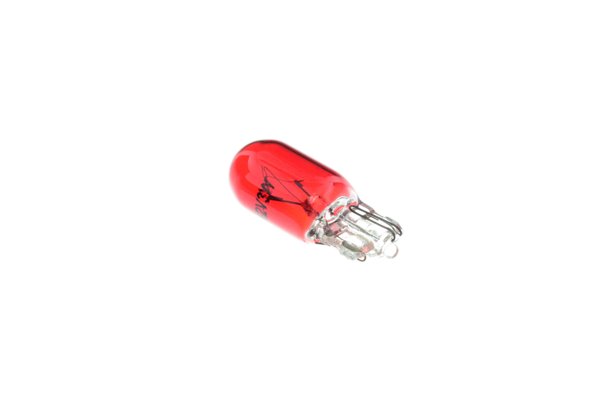 Лампа Т10 (безцокольная) 12V 3W (габарит, приборы) (красная) YWL