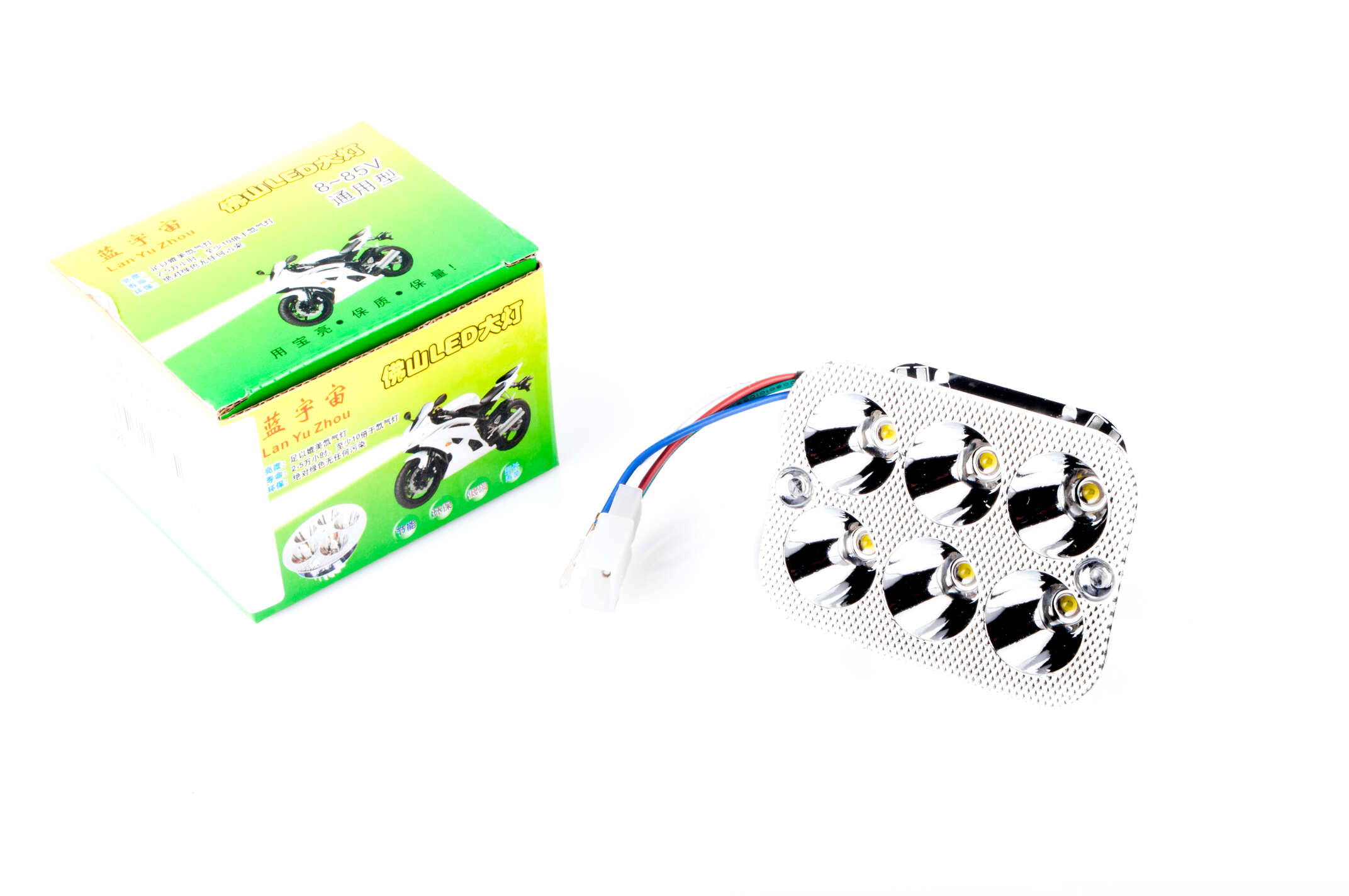 Модуль светодиодный (12W, 5 диодов, RGB-подсветка, 90*66mm) YWL