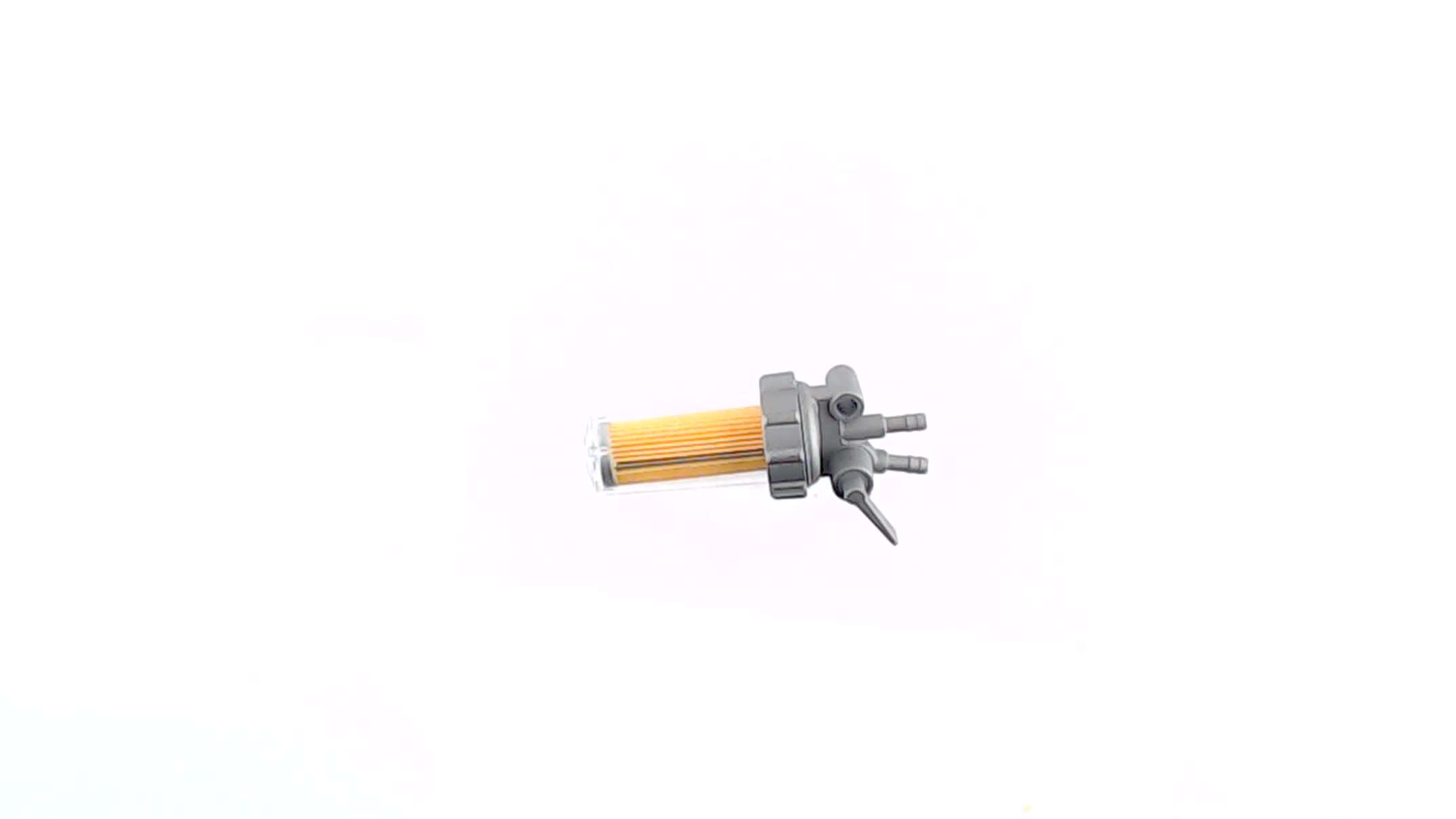 Кран топливный м/б 190N/195N (12/15Hp) (с фильтром, пластиковый стакан) TD