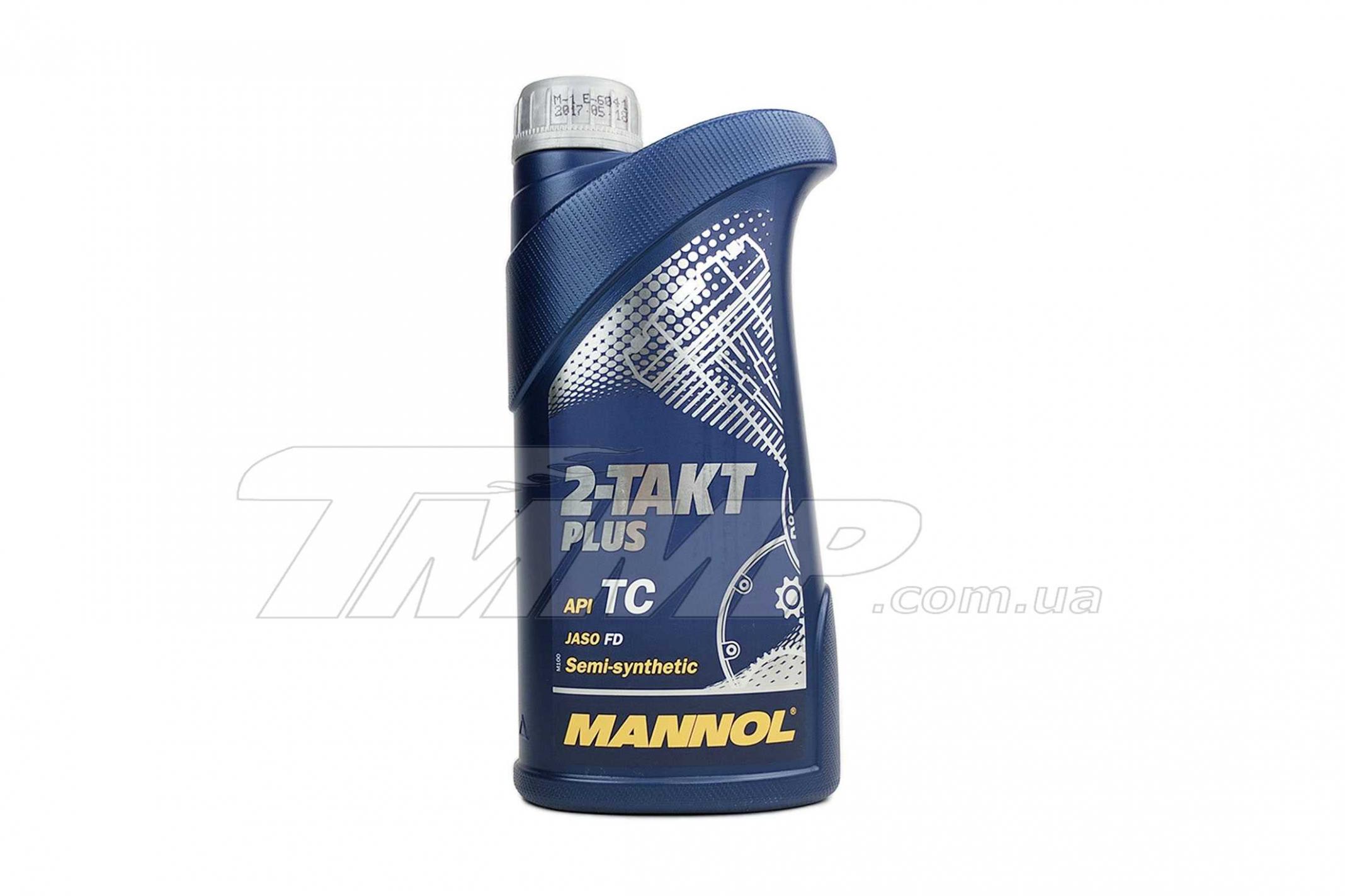 Масло 2T, 1л (полусинтетика, 2-Takt Plus API TC) MANNOL EVO