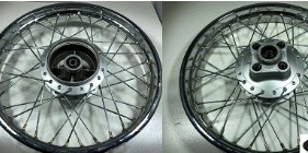 Диск колеса 2,15 * 18 (задний) ЕНДУРО V200R БАРАБАННЫЙ ТОРМОЗ (крепление под большой демпфер ZS152J) ZV