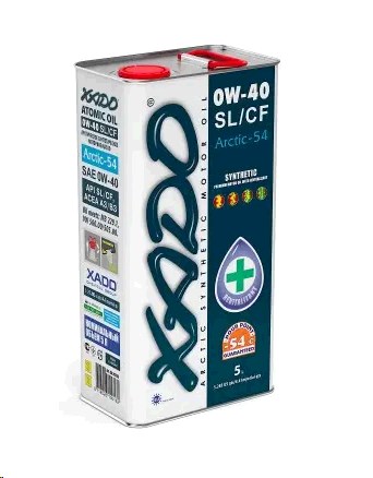 Масло автомобильное, 5л (синтетика, 0W-40 , SL/CF , Arctic-54 l) ХАДО