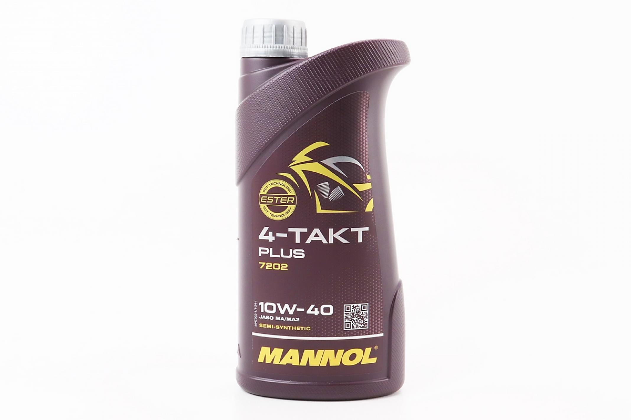 Масло 4T, 1л (SAE 10W-40, полусинтетика, 4-Takt Plus API SL) MANNOL KS
