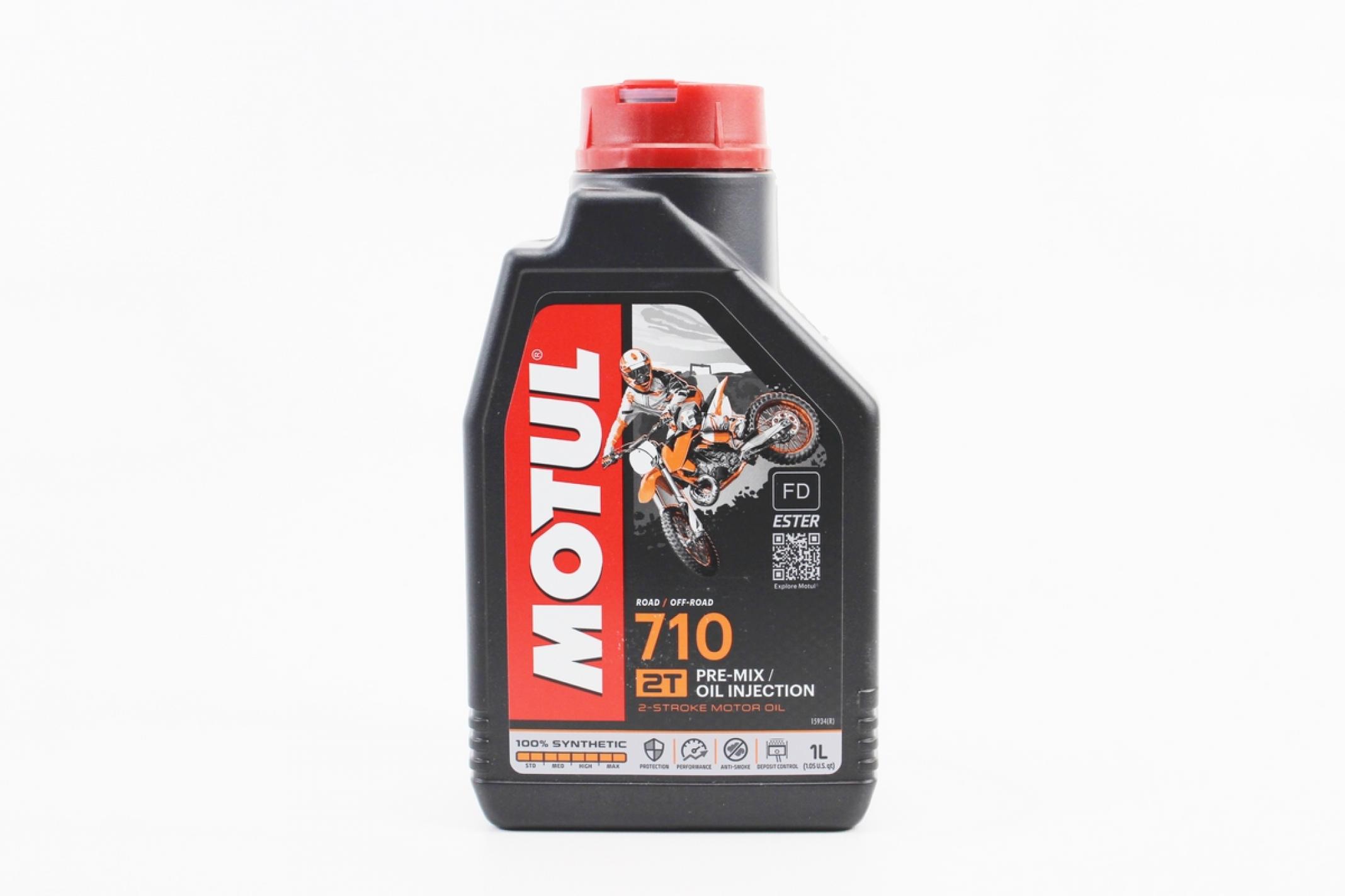 Масло 2T, 1л (синтетика, 710, API TC) MOTUL (#104034) KS