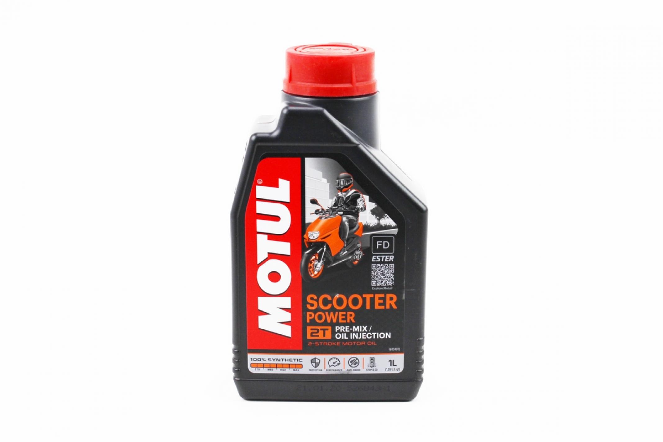 Масло 2T, 1л (синтетика, Scooter Power, API TC) MOTUL (#105881) KS