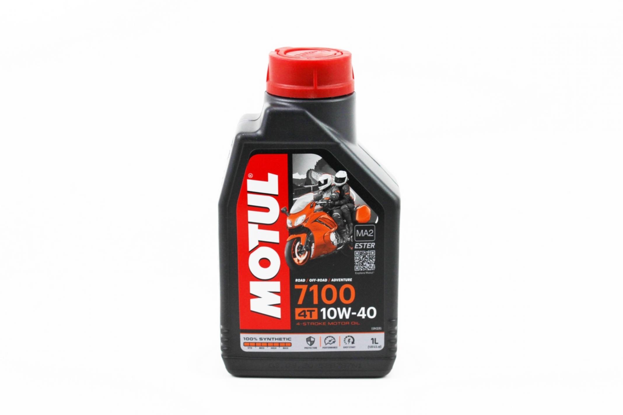 Масло 4T, 1л (синтетика, 10W-40, 7100, API SL/SJ/SH/SG) MOTUL (#104091) KS